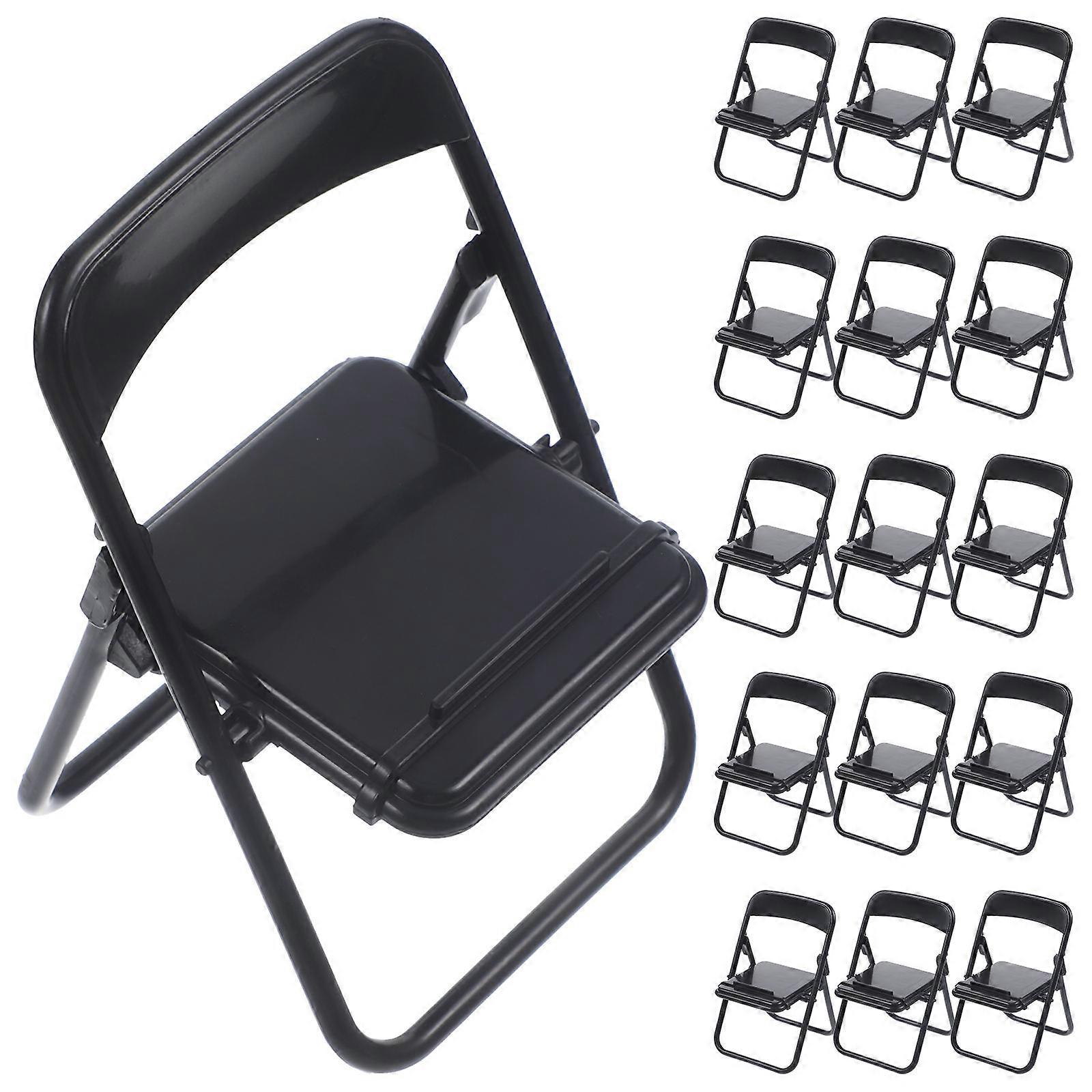 20pcs Miniature Chair Models Versatile Cellphone Brackets Dollhouse Ornaments Home Decoration DIY Projects