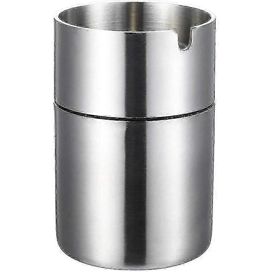 Ashtray, Large Stainless Steel Ashtray, Windproof And Non-slip