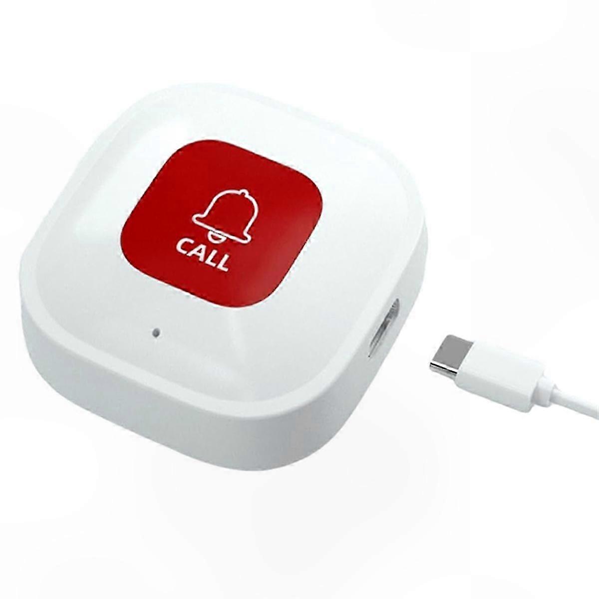 Smart WiFi SOS Call Button for Emergency Alerts Wireless Caregiver Pager System with Phone Notification Functionality