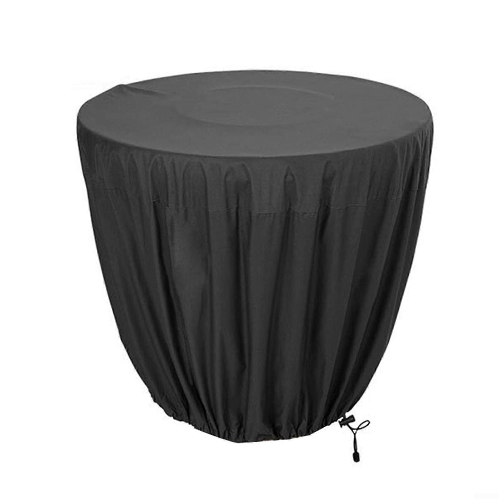Secure, waterproof well cover, 210D Oxford fabric, designed to protect fountains and bird baths from winter elements (61 x 46 cm).