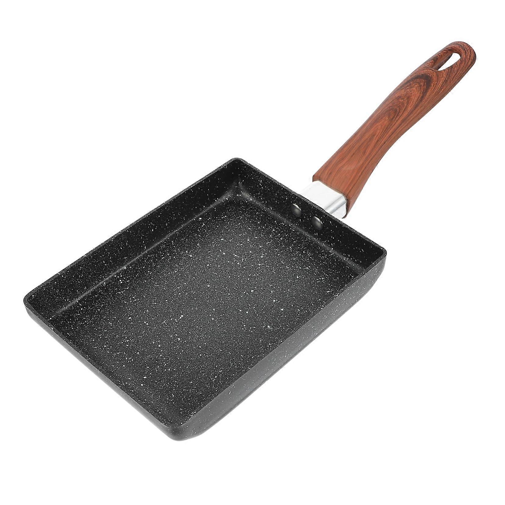 Omelette Pan Non-Stick Square Frying Pan 10-Inch Egg Cooker for Home Kitchen Cooking and Meal Prep