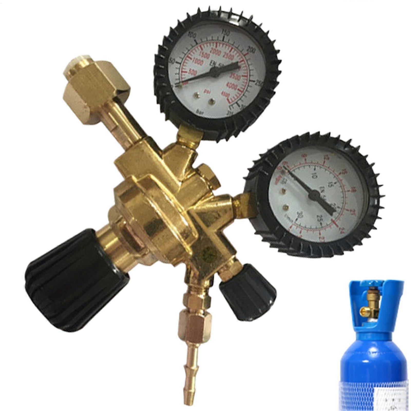 Carbon Dioxide Pressure Reducer – Gas Flowmeter Regulator, Precision Double Gauge Accuracy Welding Gas Control Ref: 7478