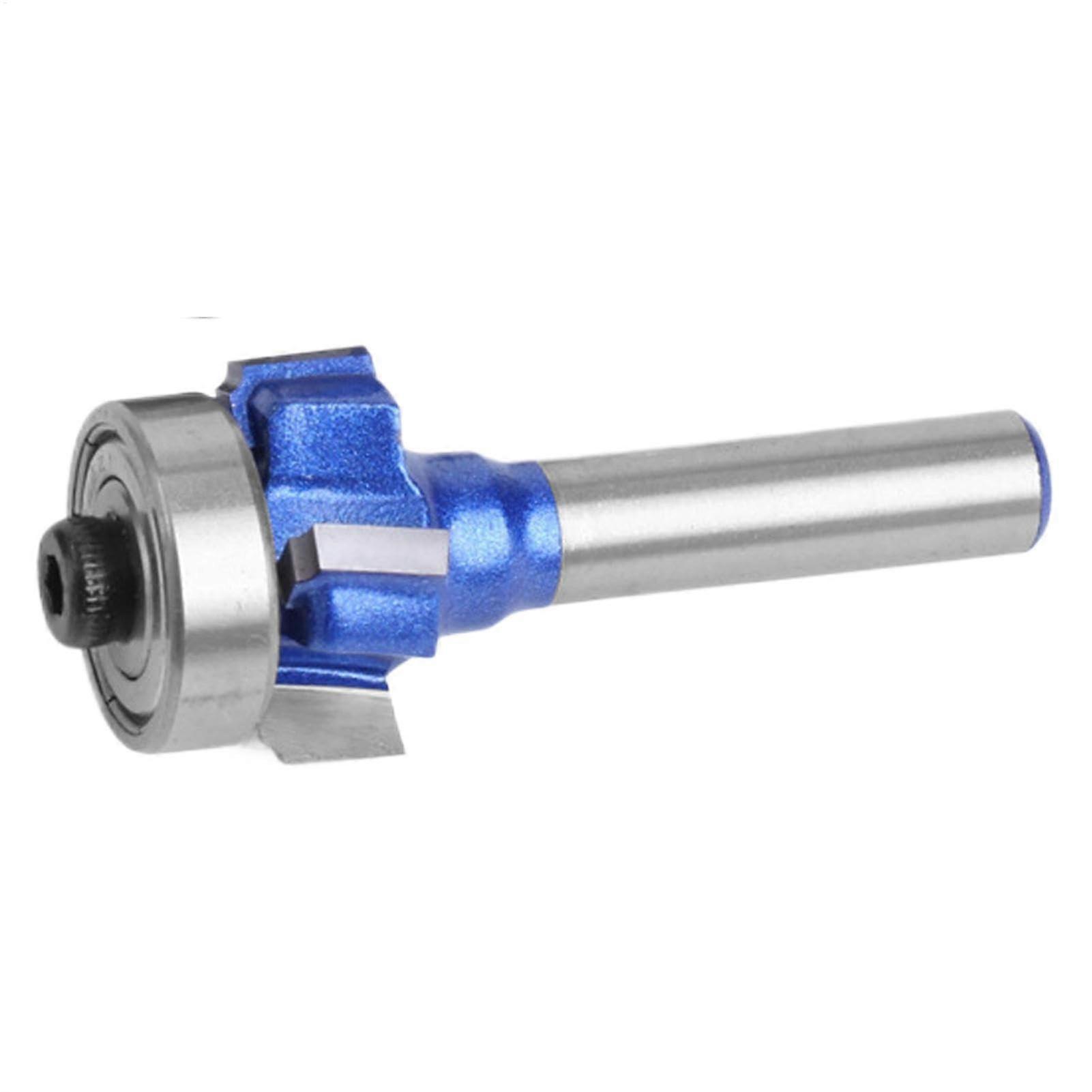 Edge Router 4-Tooth Carbide Woodworking Tool for Table Drawers Cabinet Edges R1 12mm Cutting Diameter