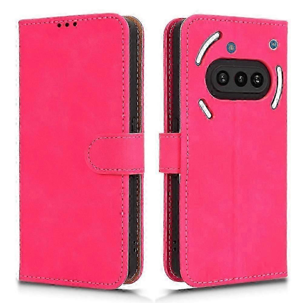 For Nothing Phone (3a) Leather Case Skin Feel Anti Drop Wallet Flip Phone Cover - Green