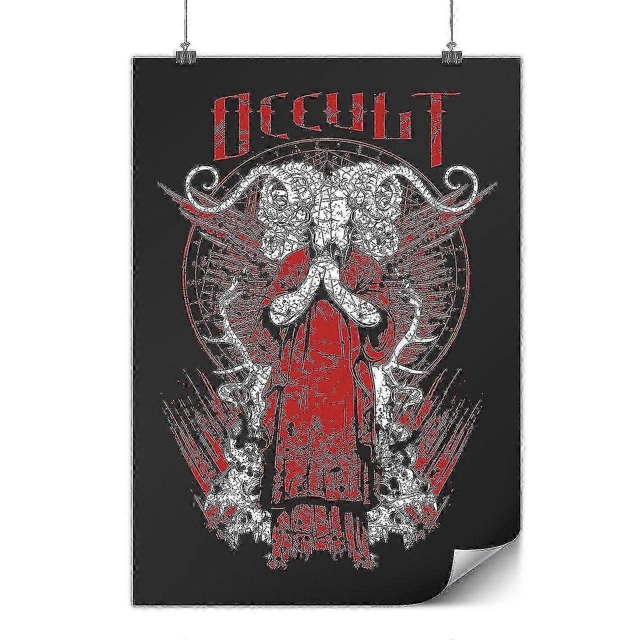 Matte Or Glossy Poster With Occult Satan Devil | Wellcoda | *d901,A1 (24x33 inches)Matte