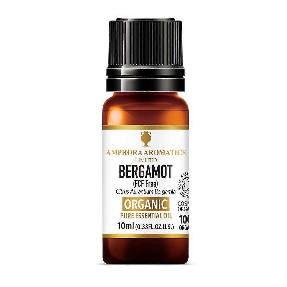 Amphora Aromatics Organic Bergamot Essential Oil 10ml - 4 Pack