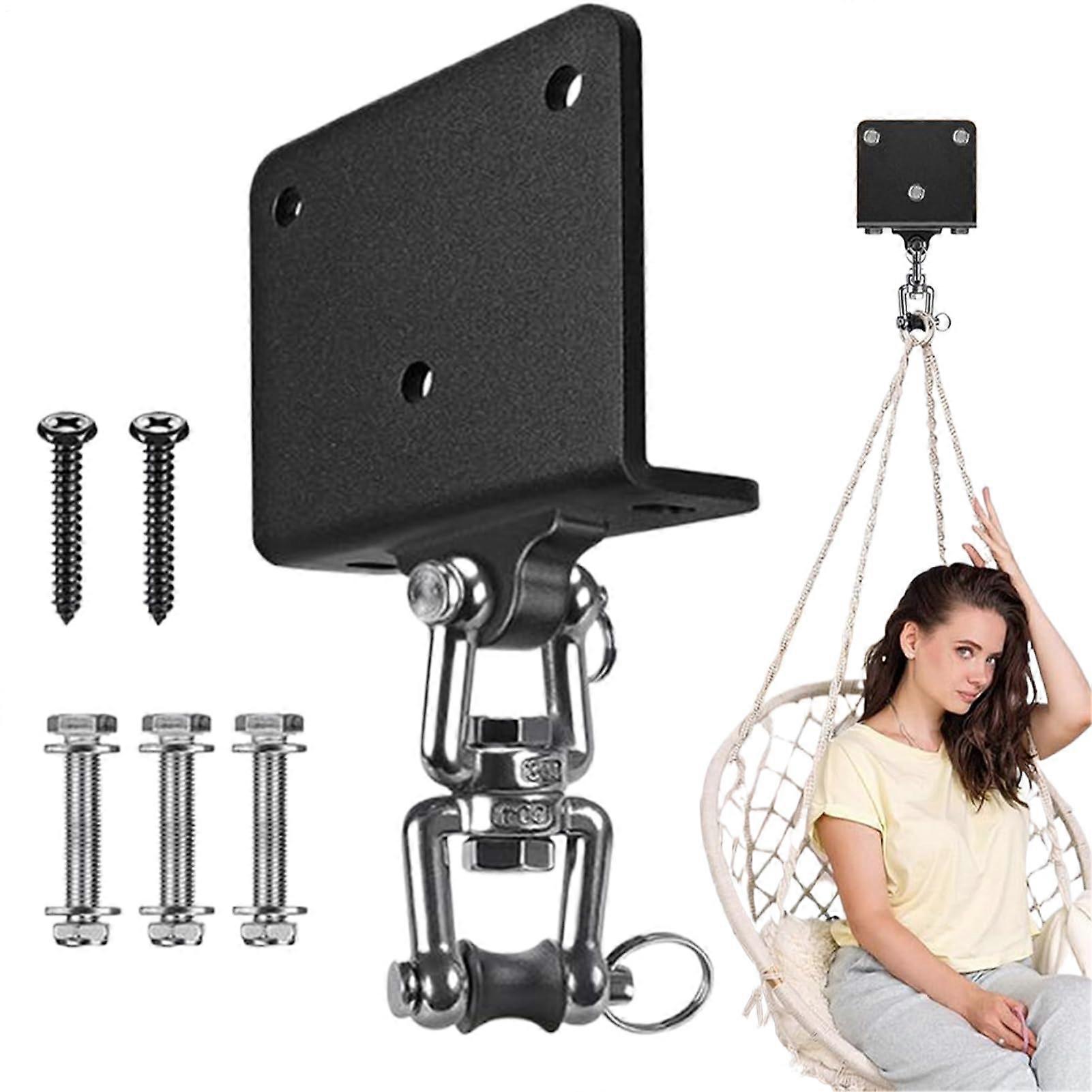 Punching Bag Hanger Mount, Stainless Steel Swivel Hook, 360° Rotation Chain Beam Accessory