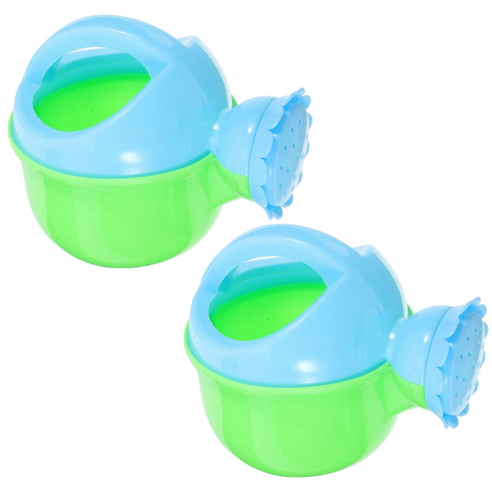 2pcs Bath & Outdoor Watering Pot for Boys – Shower, Bathing, Beach Play – Enhances Hand Eye Coordination & Parent Bond
