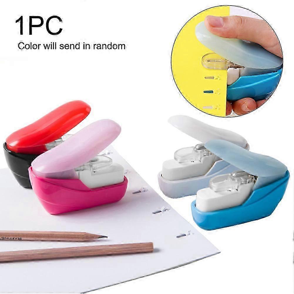 Mini Portable No Staple Needleless Stapler for Office Paper Binding