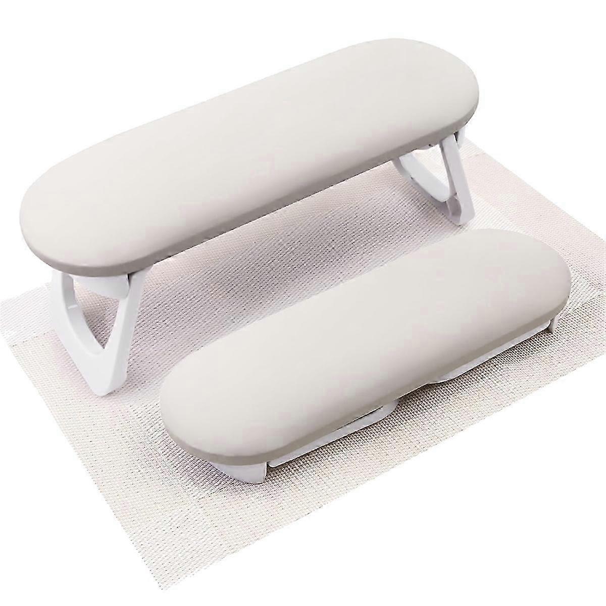 Nail Arm Rest, Foldable PU Leather Nail Hand Rest for Acrylic Nails