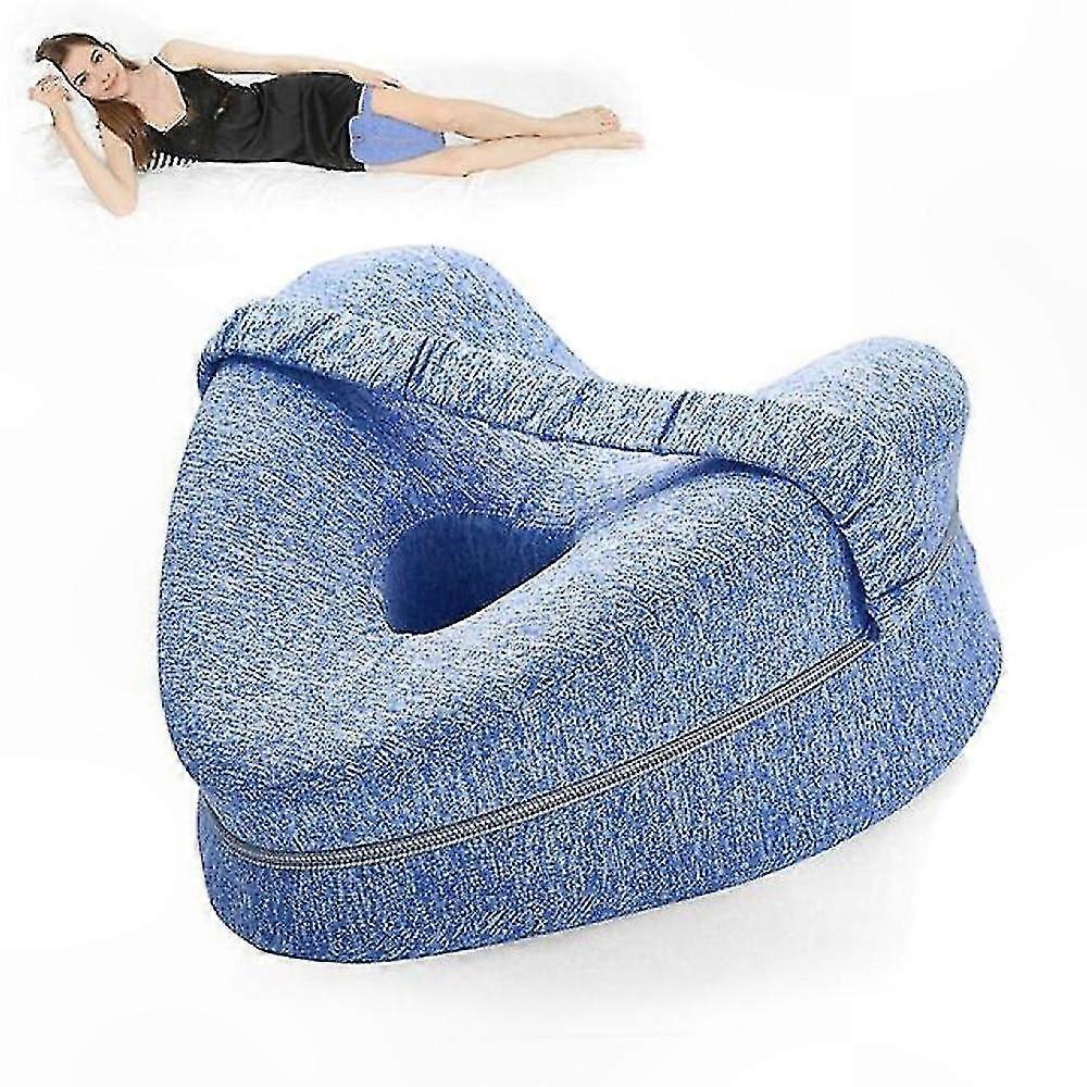 Orthopedic Heart-Shaped Leg Pillow for Sleep Support & Sciatica Relief - Cushion for Knee and Body Alignment