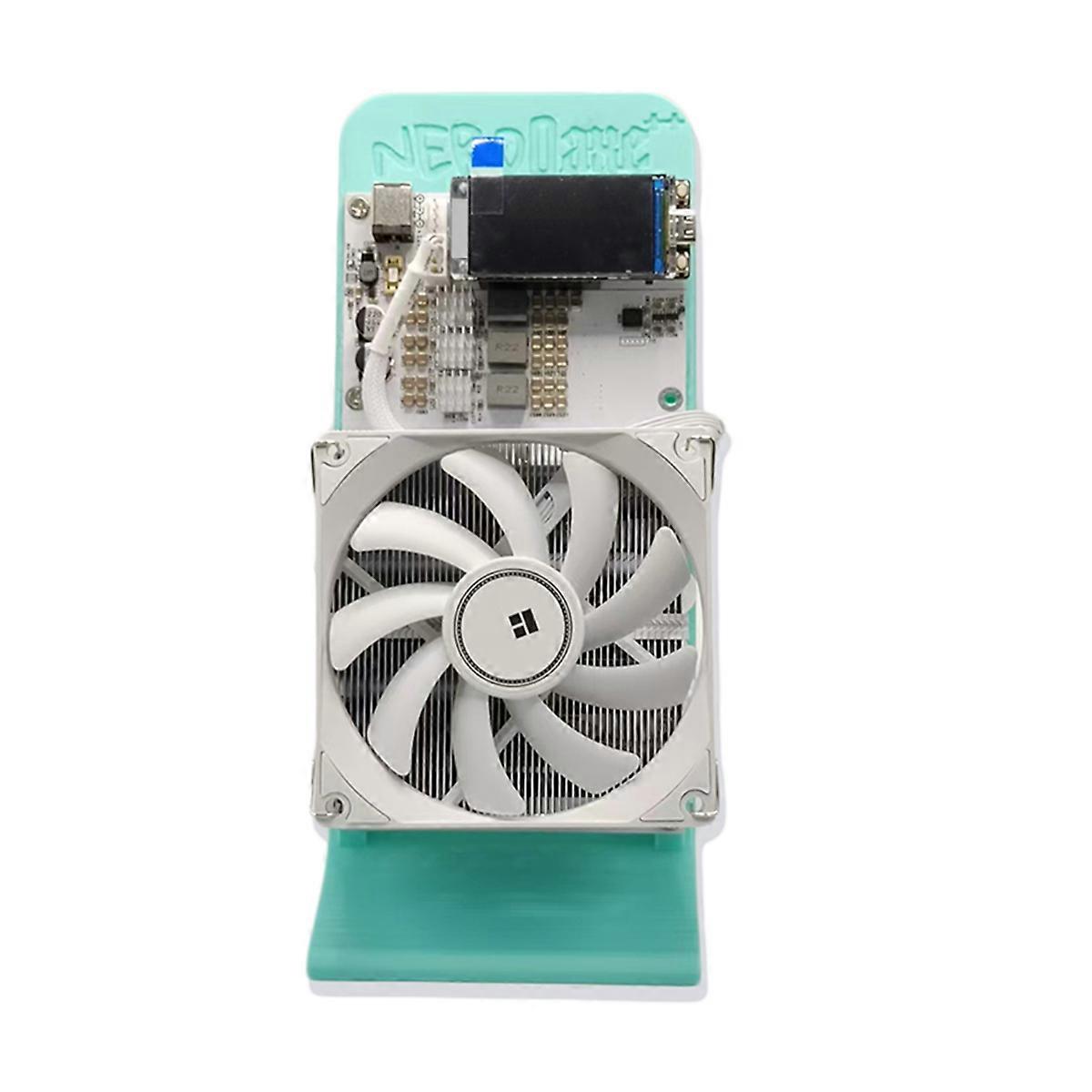 NerdQaxe++ 4.8TH/S BTC Solo Miner 75W 4XBM1370 ASIC Chip Open Source Bitcoin Crypto Miner Silent Miner EU Plug