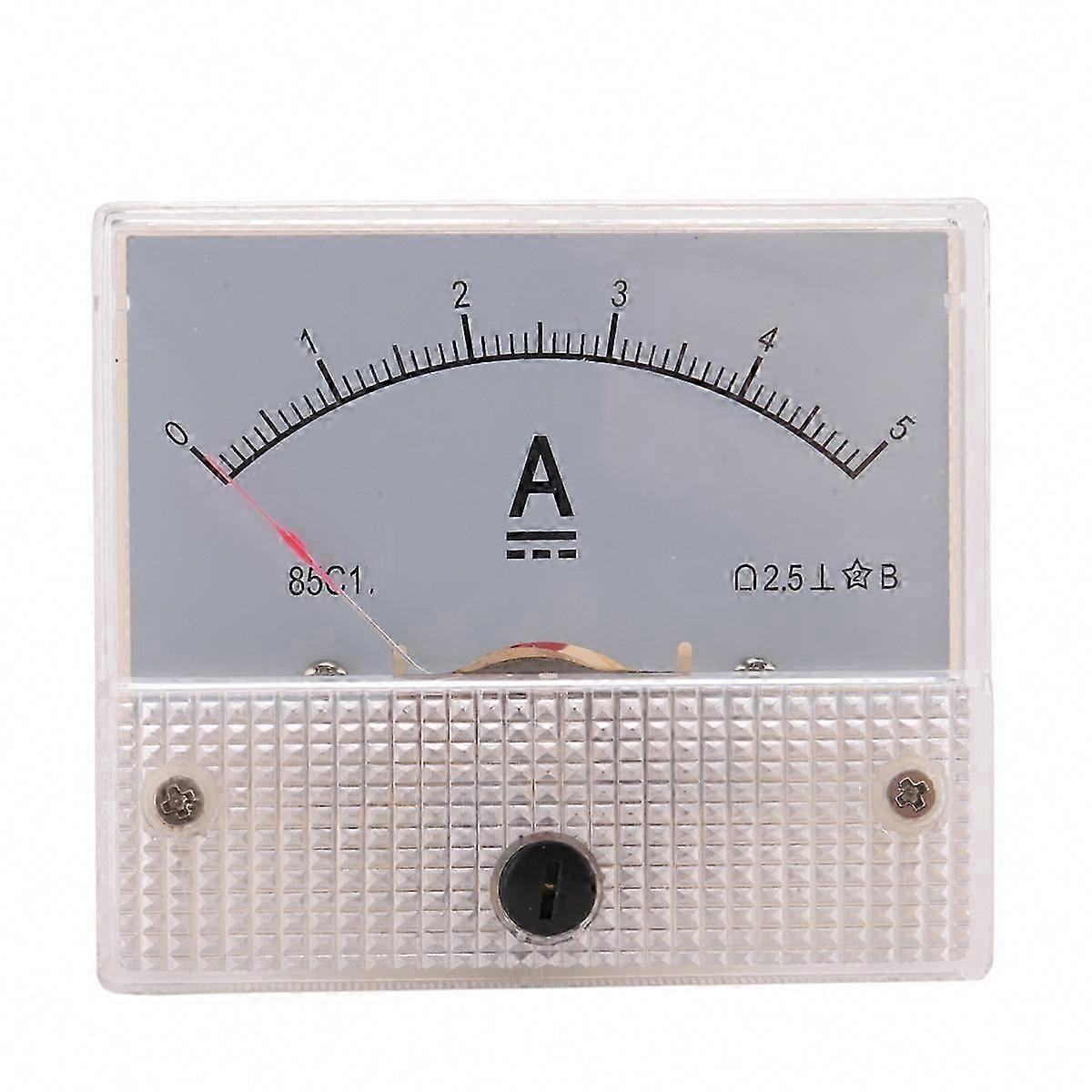 85C1-A Analog Current Panel Meter DC 5A AMP Ammeter