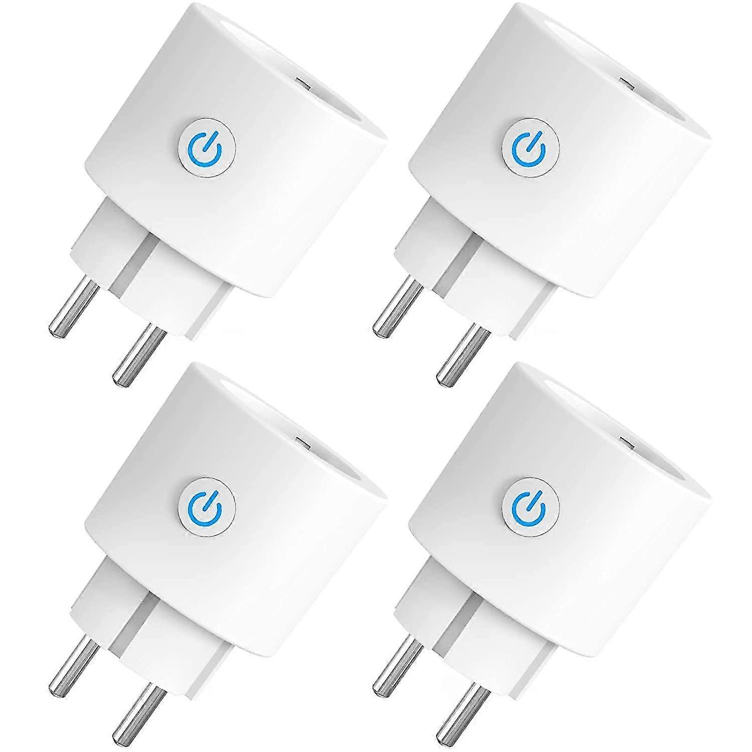 WiFi Smart Plug, 16A Smart Socket Compatible with Alexa, Google Home, Remote Control, Power Consumpt