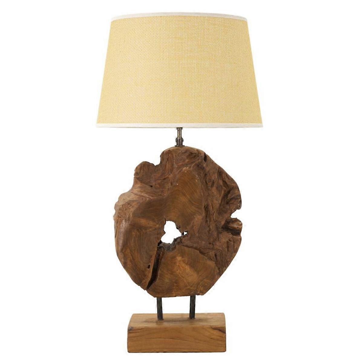 MF119 Lampe de table, Marron, Bois, 35x35x69 cm