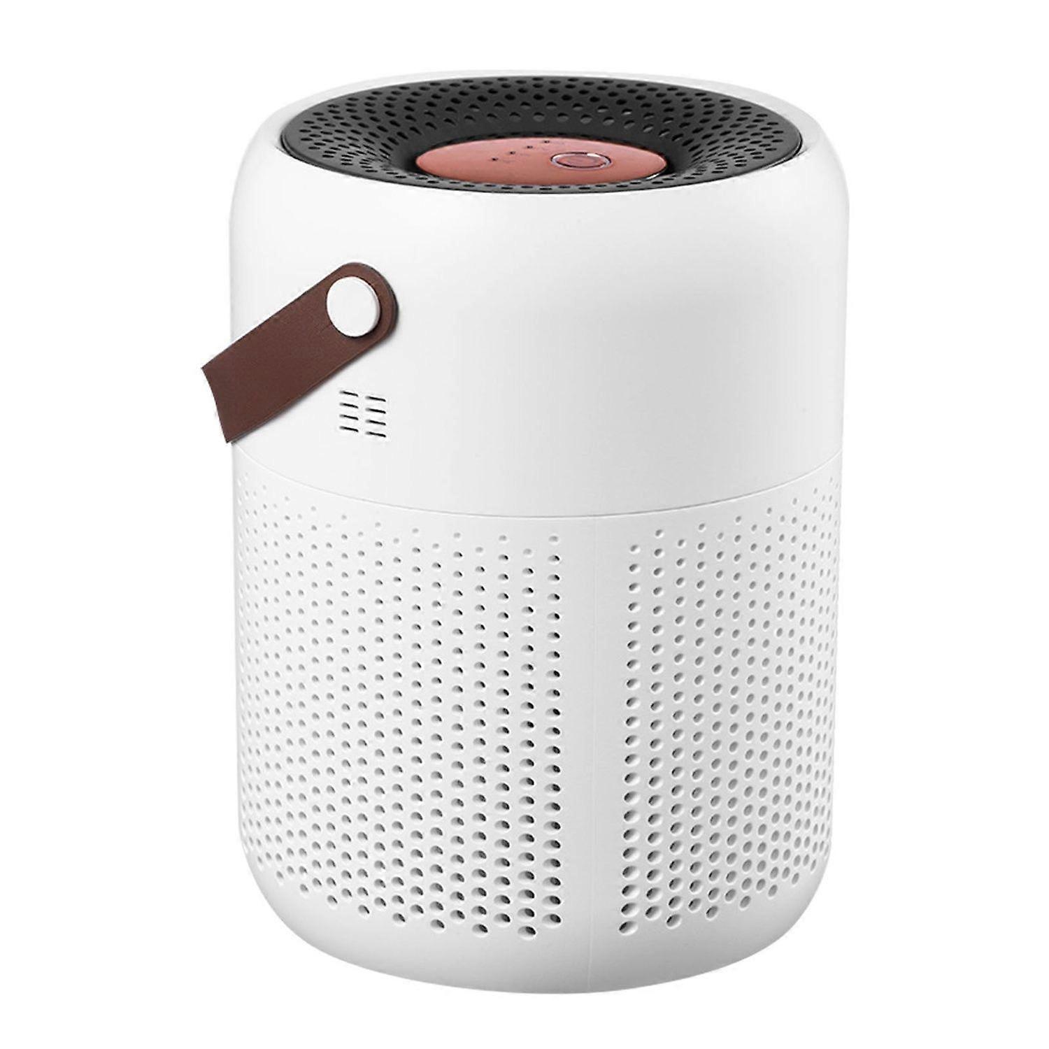 Negative Ion Air Purifier Fast Air Purification Quiet Operation Portable Air Purifier for Bathrooms(White)