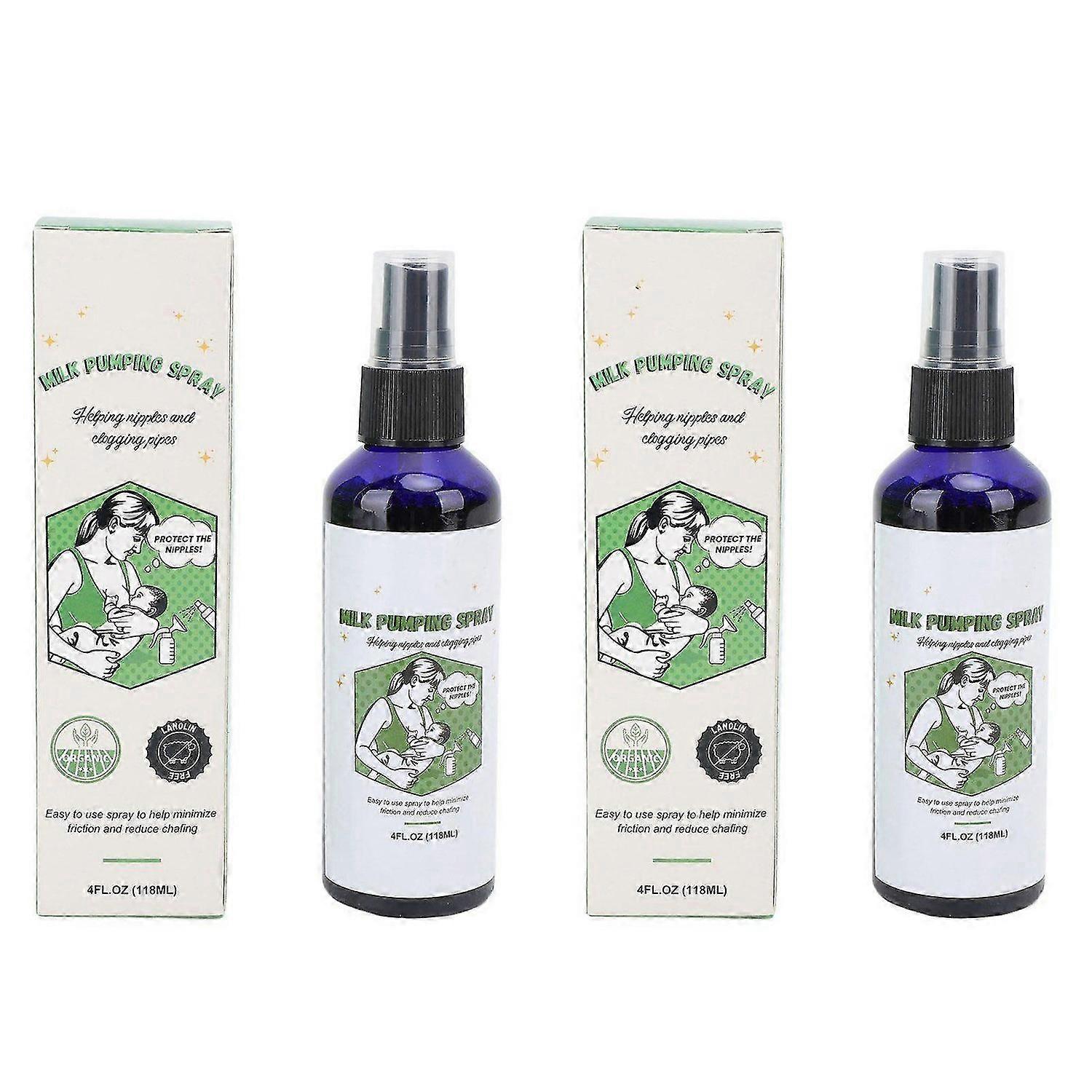2025 Latest Model 2pcs Milk Pumping Spray Moisturizing Unclogging Nipples Pump...
