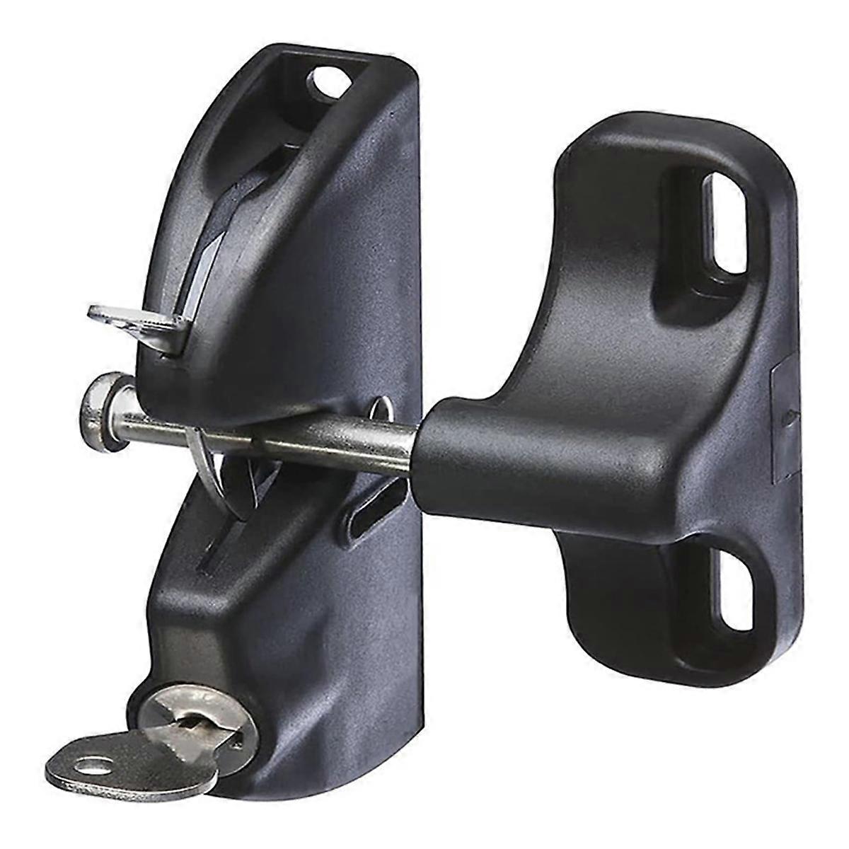 Double-Sided Automatic Locking Gate Latch,Key Lockable Fence Lock
