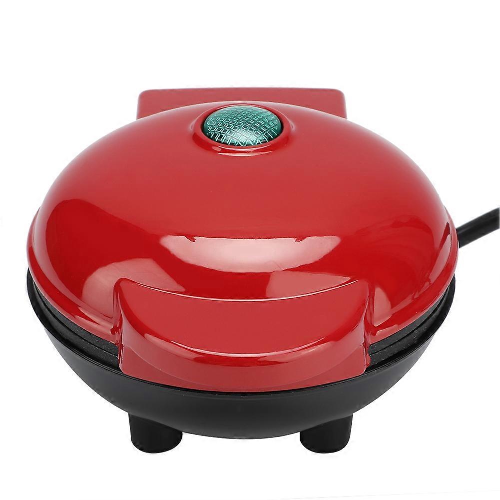 Mini Waffle Maker Electric Pancake Machine 16x12.5x7.5cm Red
