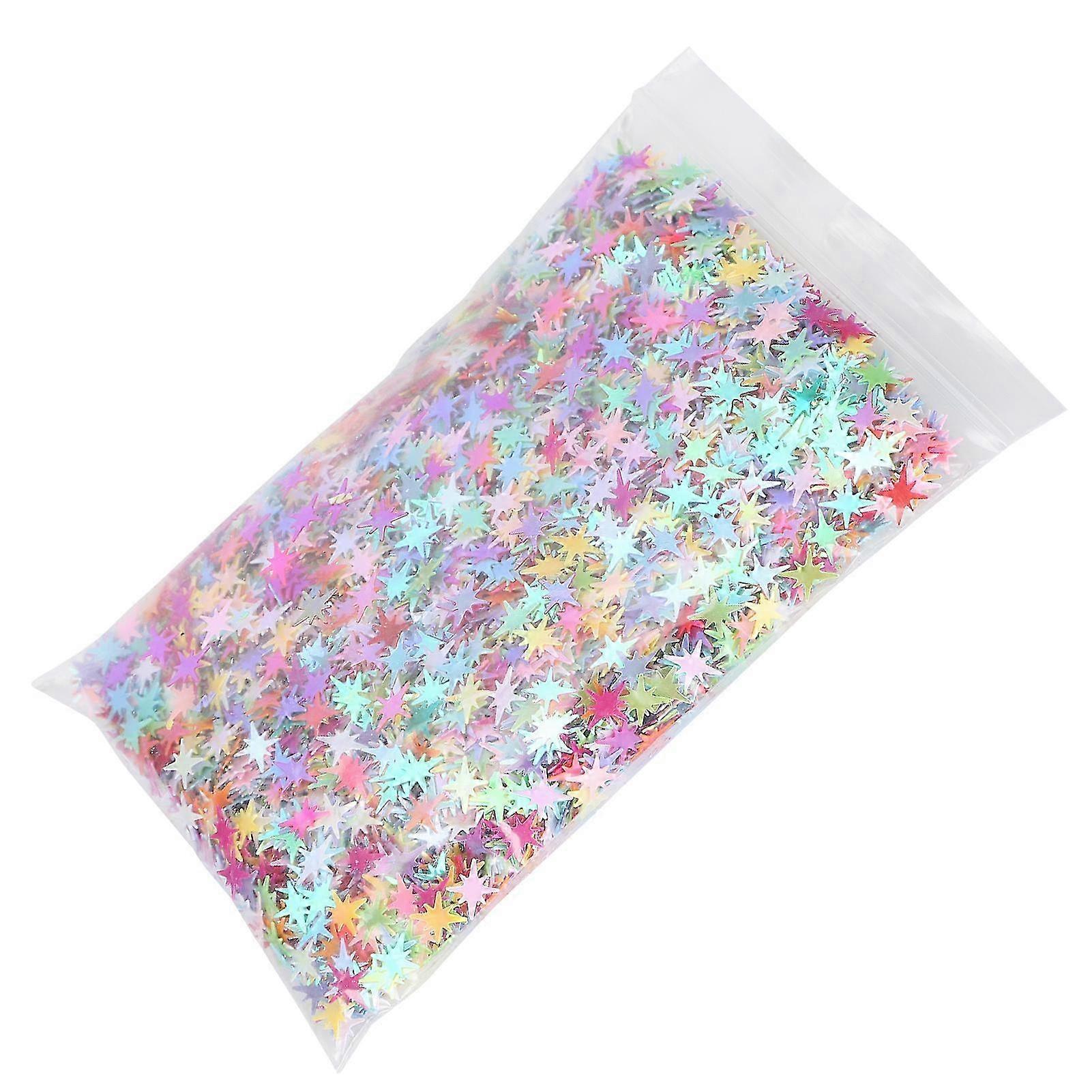1 Pack Star Sequins 8‑Pointed Glitter Decorative Crumbs PVC Material DIY Adornment Fitting 2025