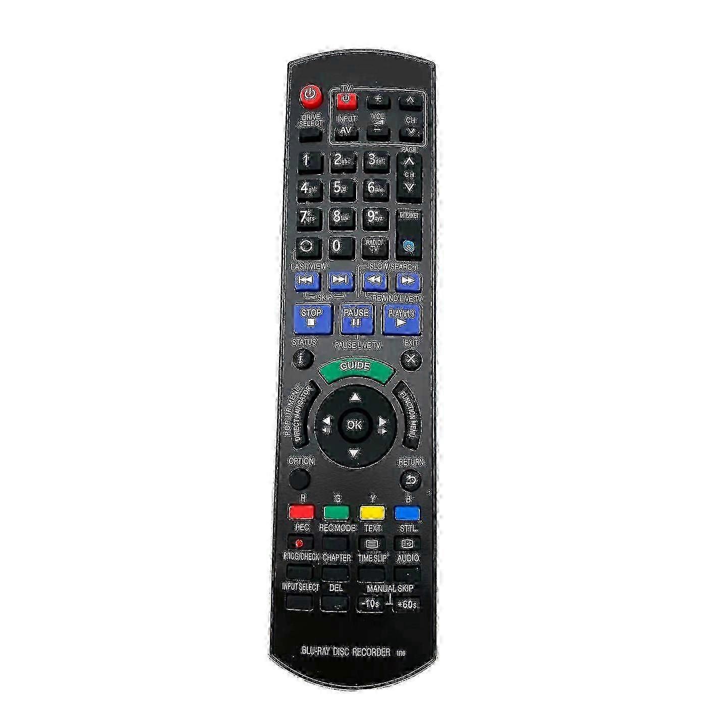 Remote Control Compatible with Certain Panasonic Blu-ray Disc DVD Recorders