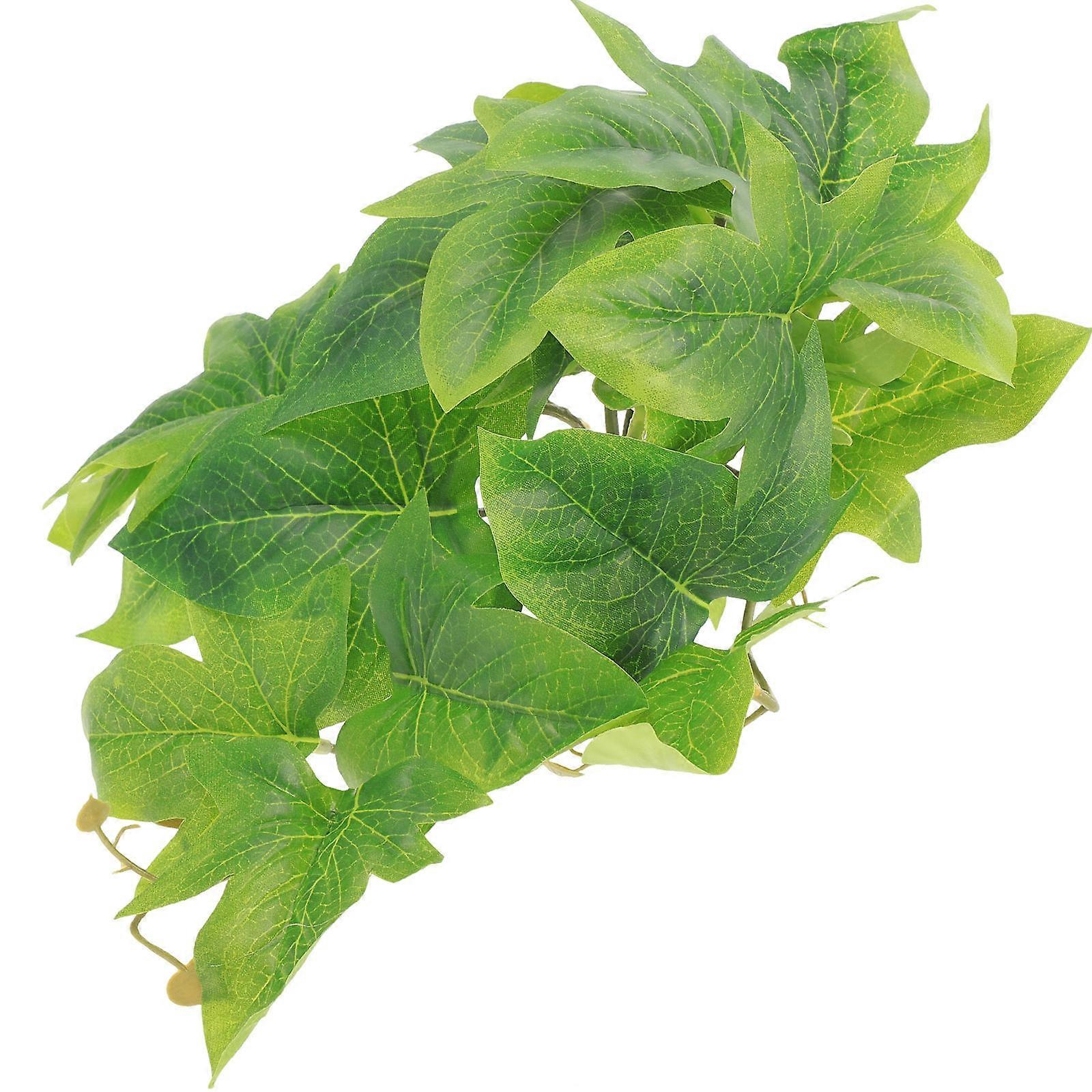 Reptile Plant Ornaments Wall-Mounted Vine Leaves for Decoration Durable Green
