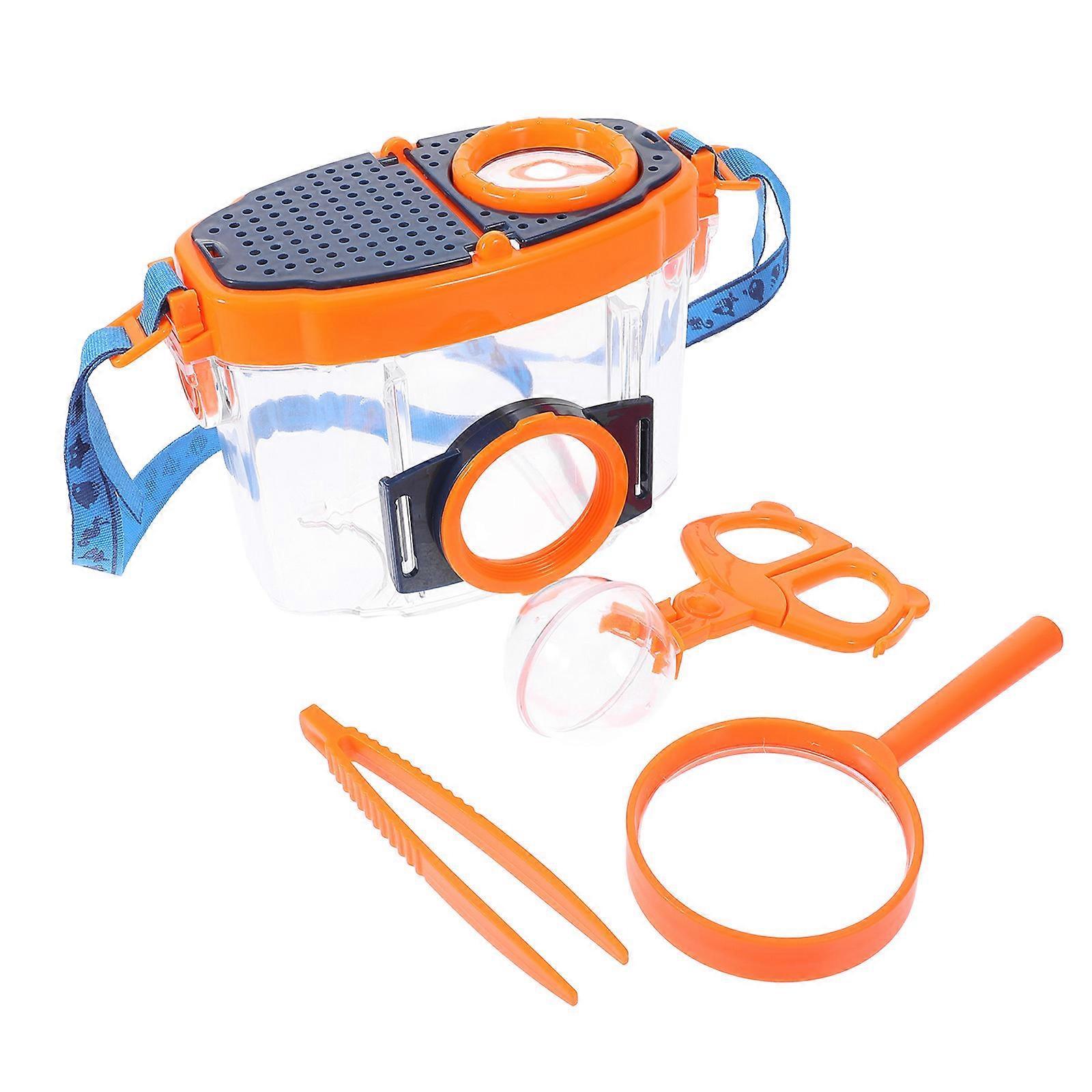 Kids Outdoor Exploration Tool Insect Magnifier Box for Observation 2Sets