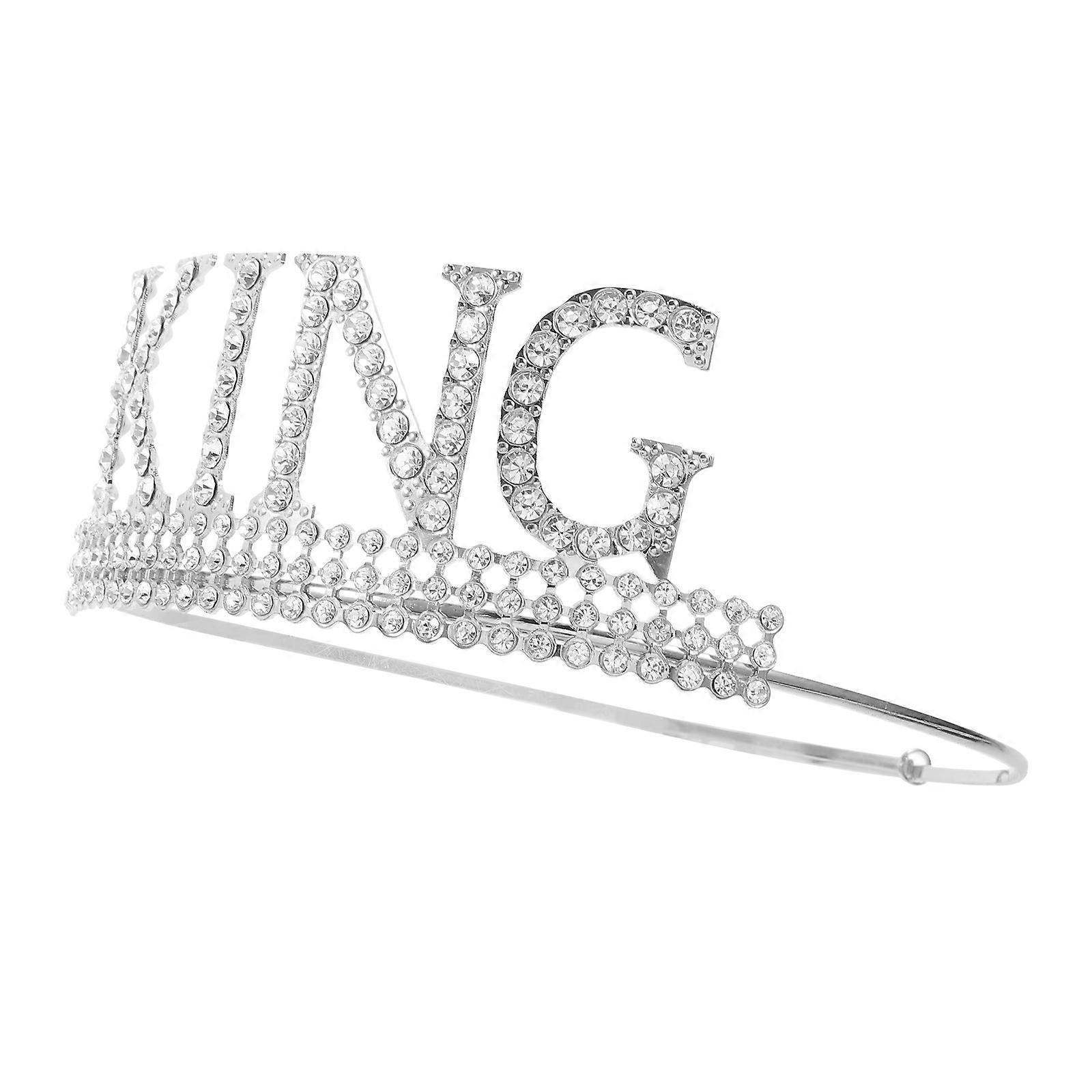 Crown Party Decoration Crown Shape for Stage Plastic Functional 1Set