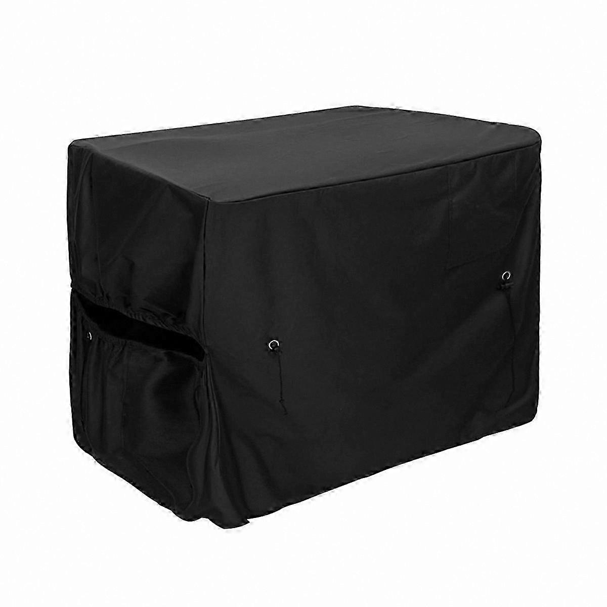 Winter Pool Heater Cover with Hose Hole and Hook & Loop Strip for Heat Pump Protection