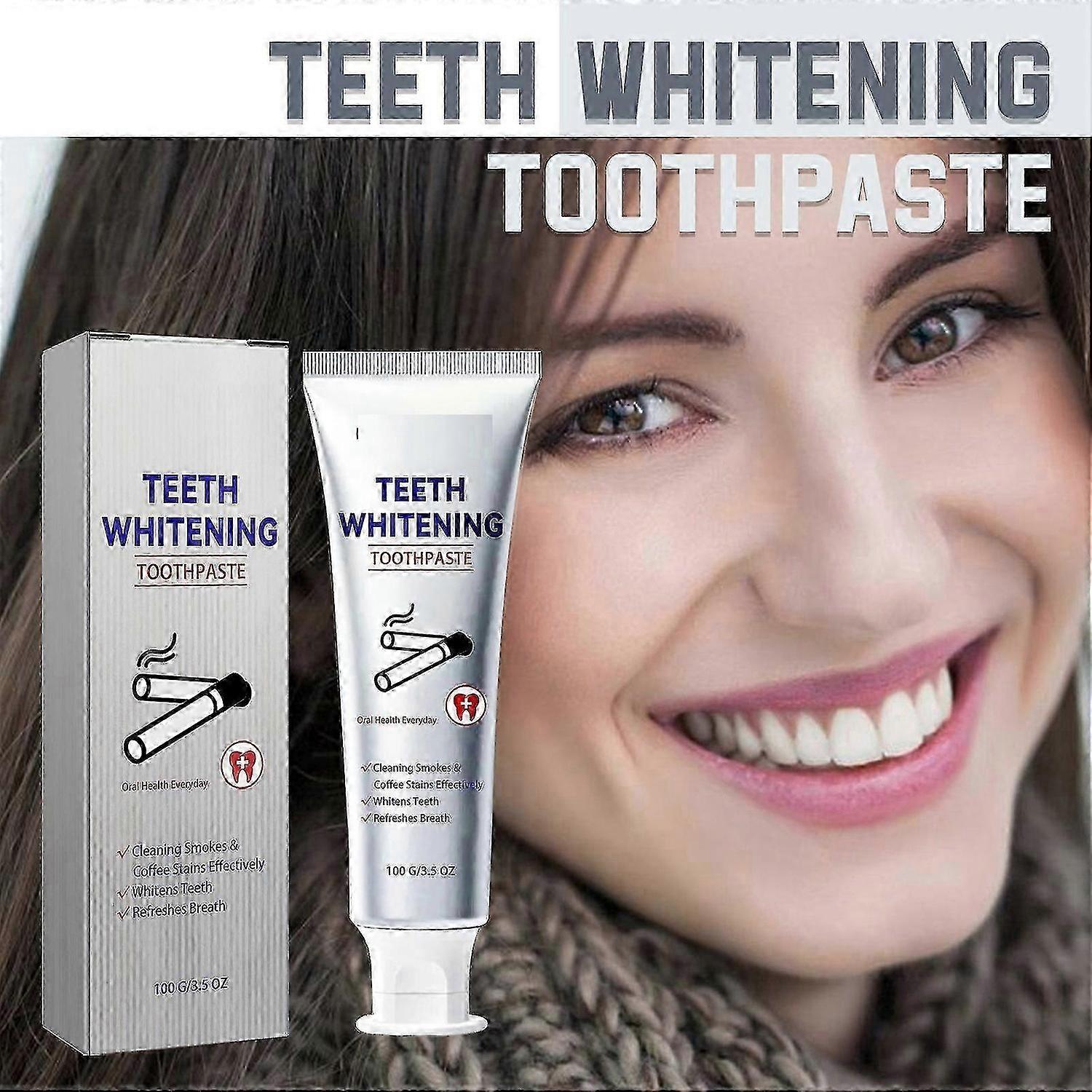 Toothpaste for Whitening and Stain Removal, 100 Grams Toothpaste for Smokers with Yellow Teeth and Cigarette Stains, Tobacco Stain Remover Toothpaste