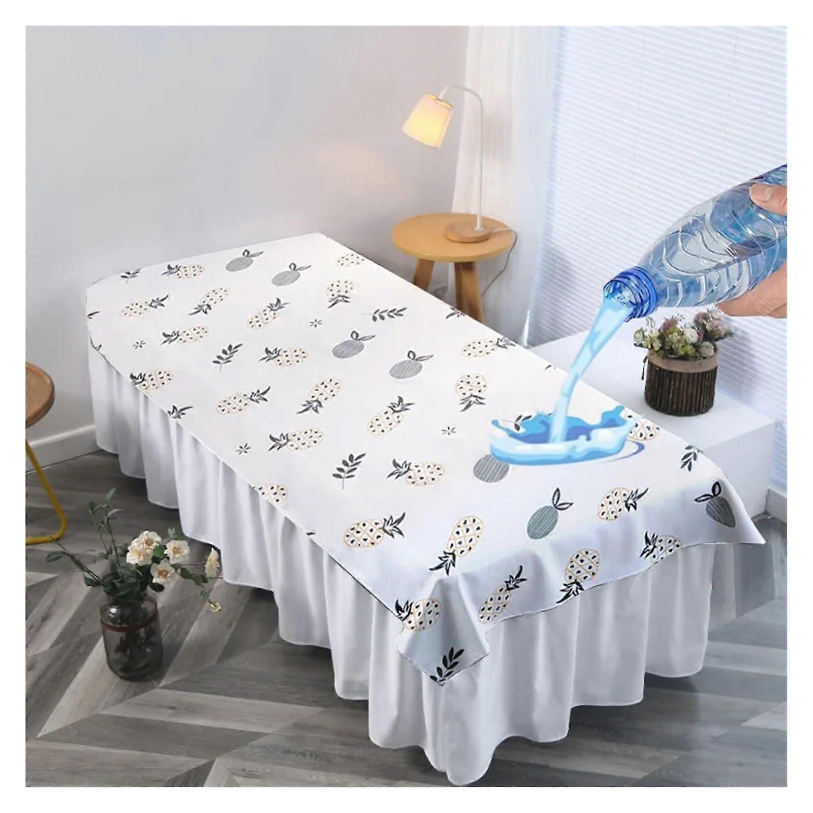 Salon Bed Sheet Waterproof TPU Massage Table Cover With Face Hole, AllRound Wrap Bed, OilProof, Reusable 90x200cm