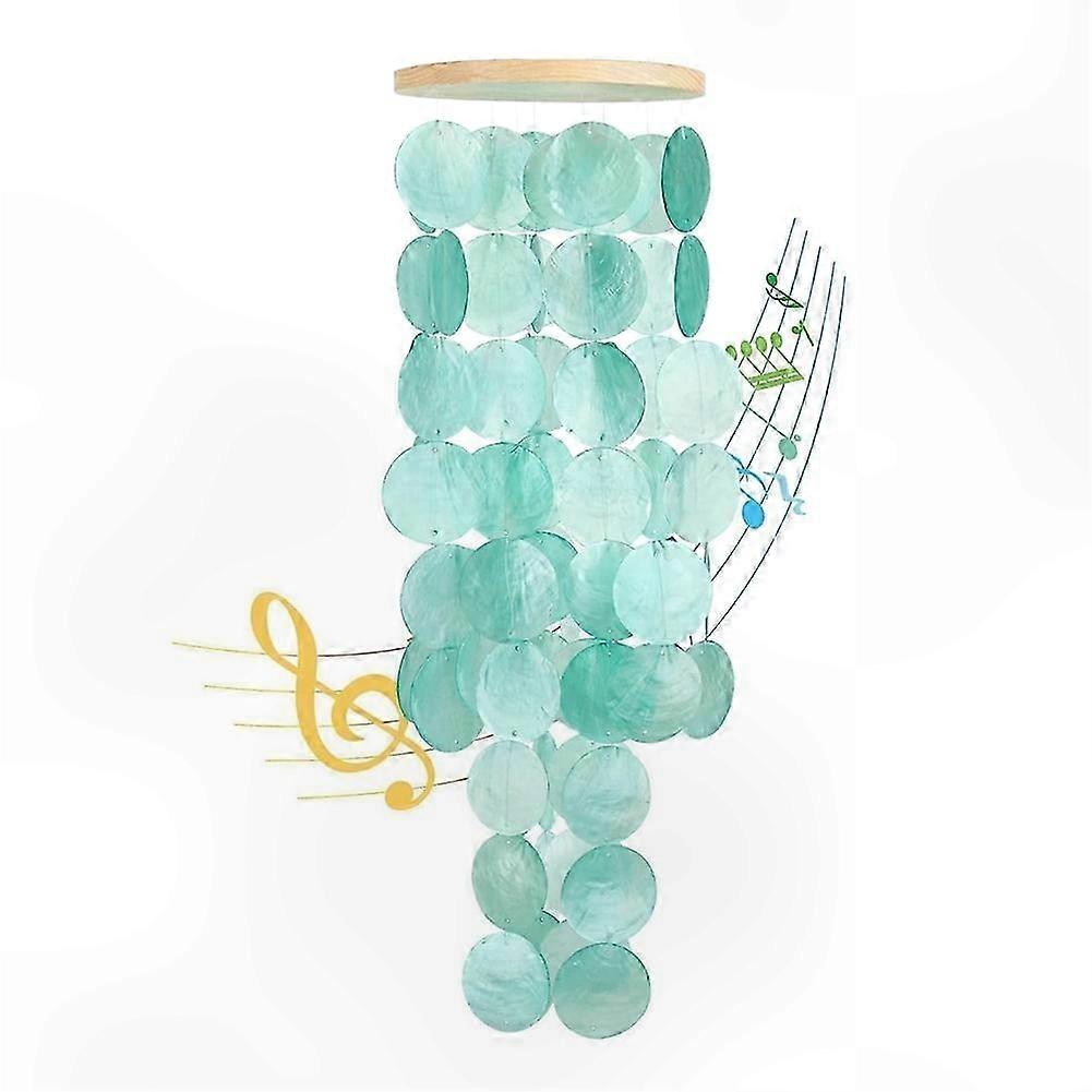 Coastal Theme Garden Decor with Shell Wind Chimes for Outdoor Spaces