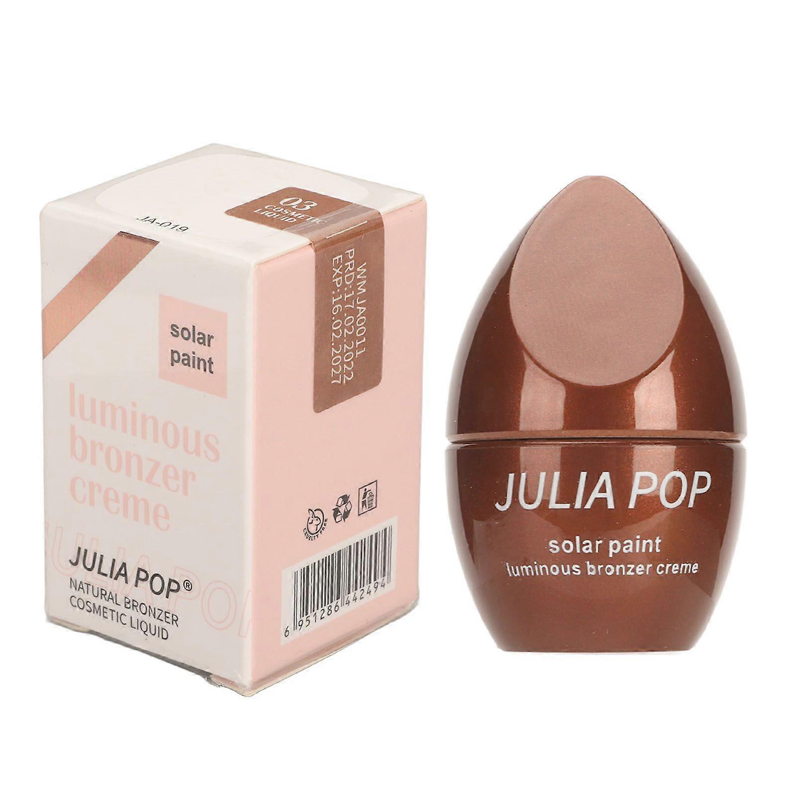 Bronzer Contour Liquid Metallic Even Skin Tone Improve Dullness Shiny Highlighting Contouring Bronzer Cream