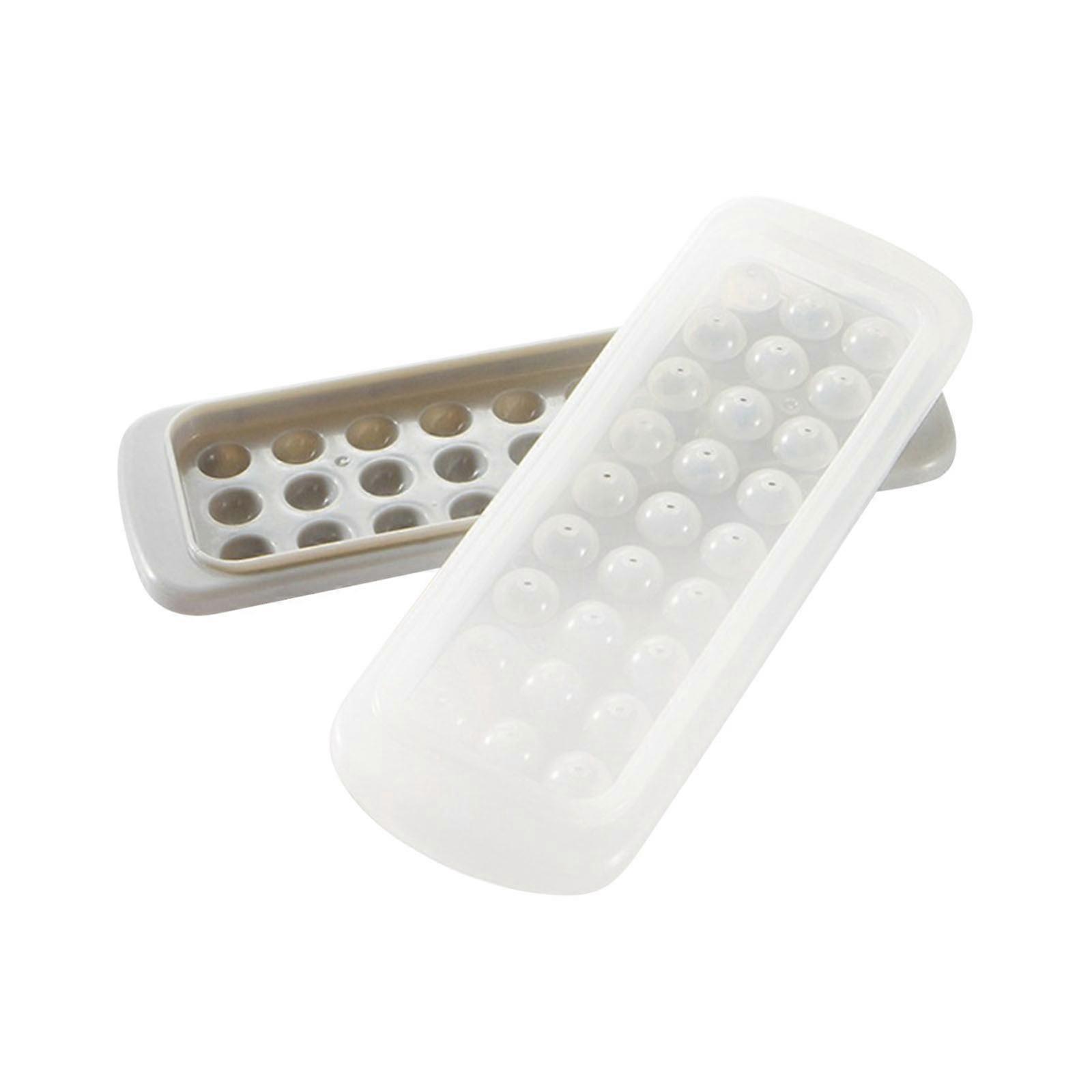 Ycolew Mini Ice Cube Trays - Easy Release Ice Maker for Freezer with Bin & Scoop, Tiny Ice Molds for Coffee, Juice & Cocktails (Ice Ball Mold)