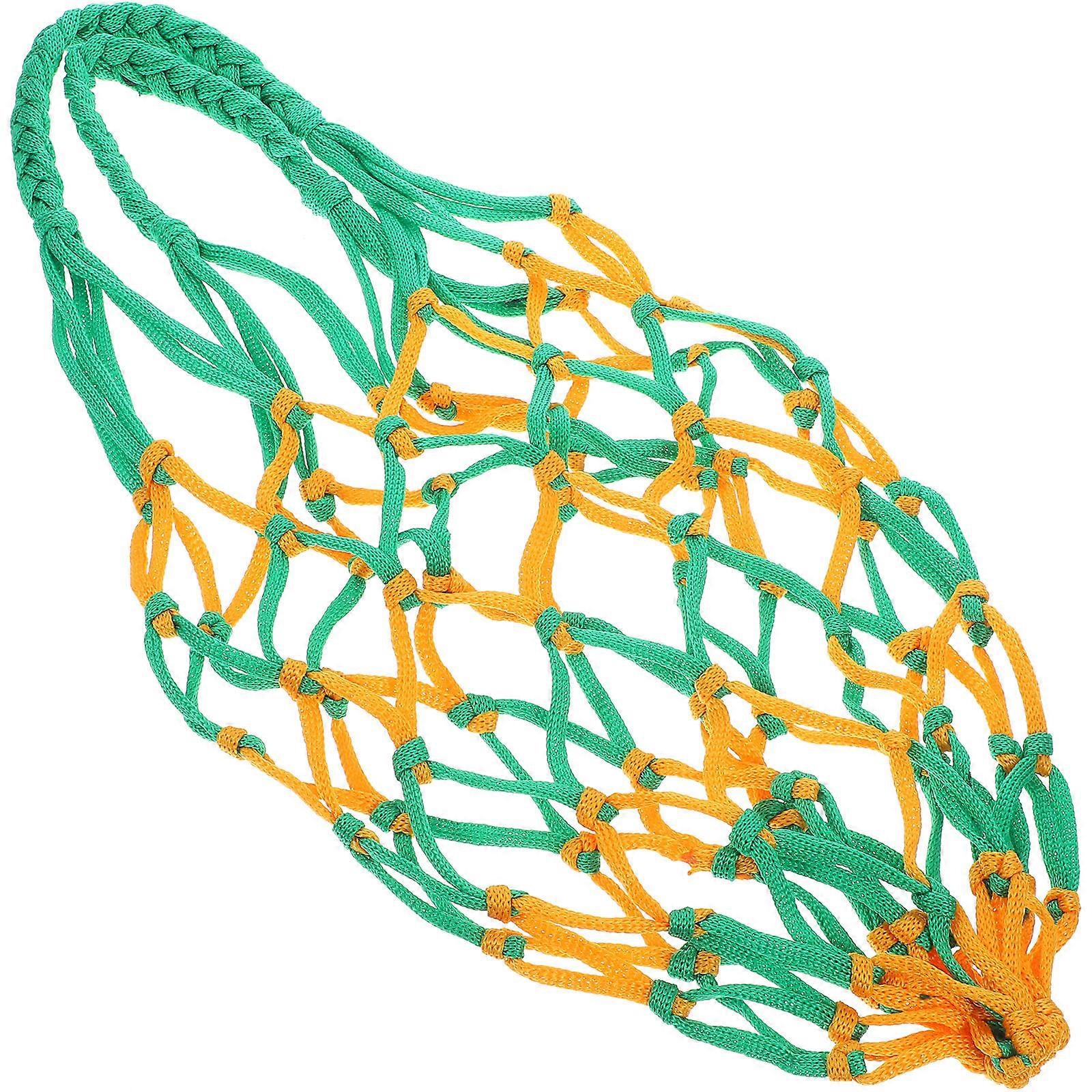 Durable Basketball Net Bag Nylon for Multi-Purpose Ball Carrying 2Pcs