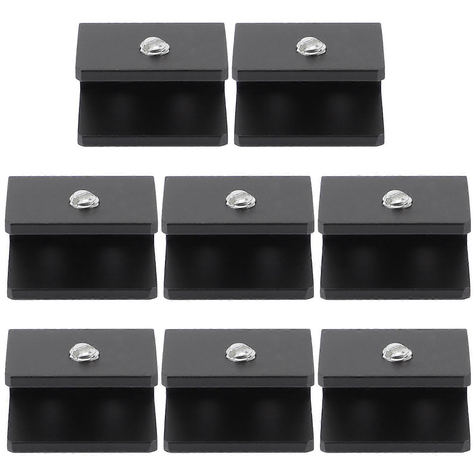Glass Clamp Support Shelf Clips for 32Pcs Wall Mounted