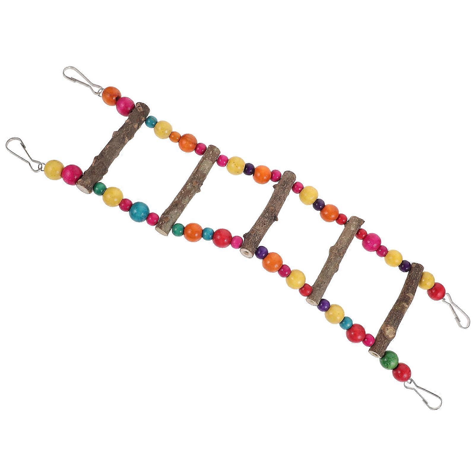 Bird Step Ladder Training Toy For Parrots Suitable For Bird Cage In 10.1X47Cm 3Pcs