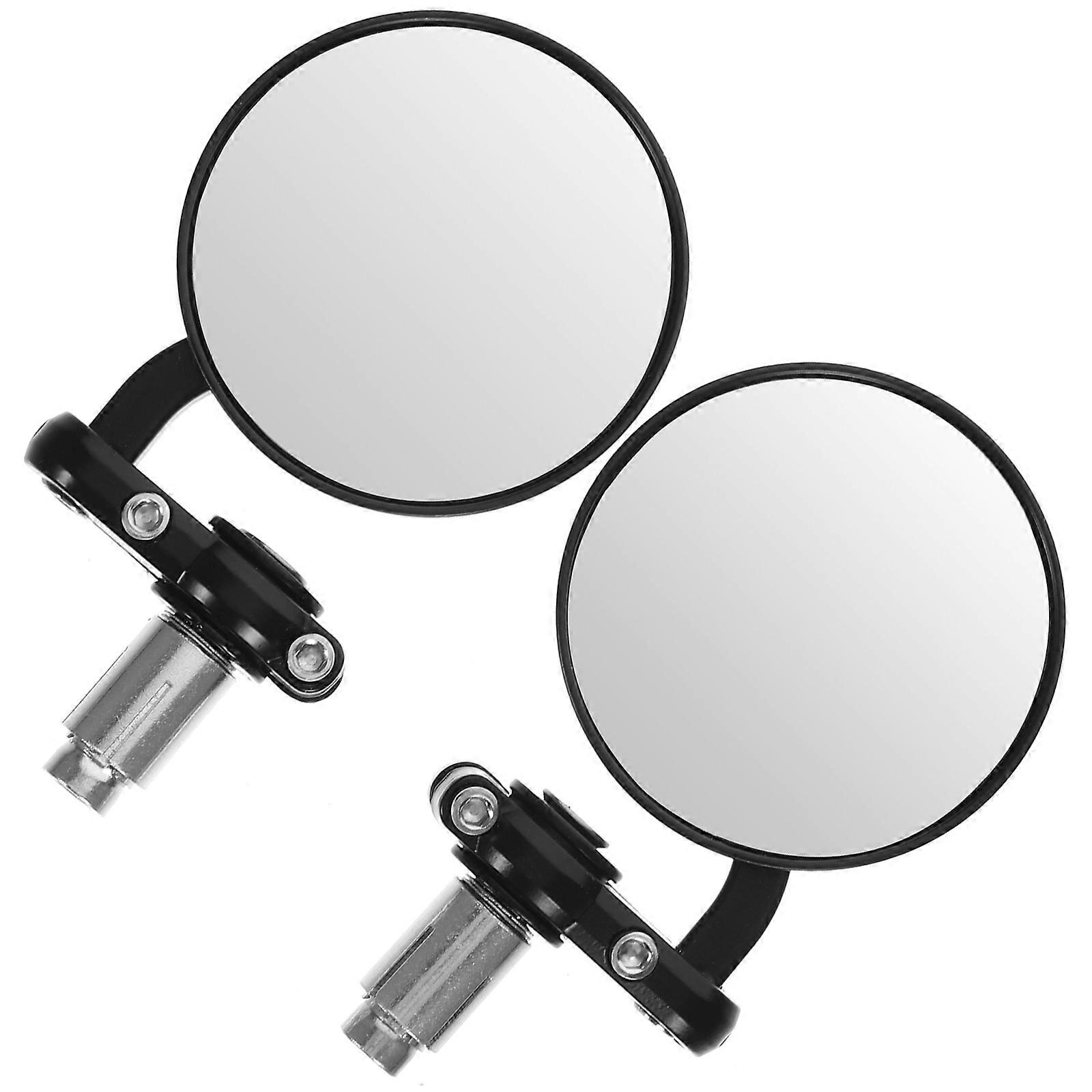 Motorcycle Side Mirrors for Riding Safety 4Pairs Rearview Bar End Handlebar Mirrors