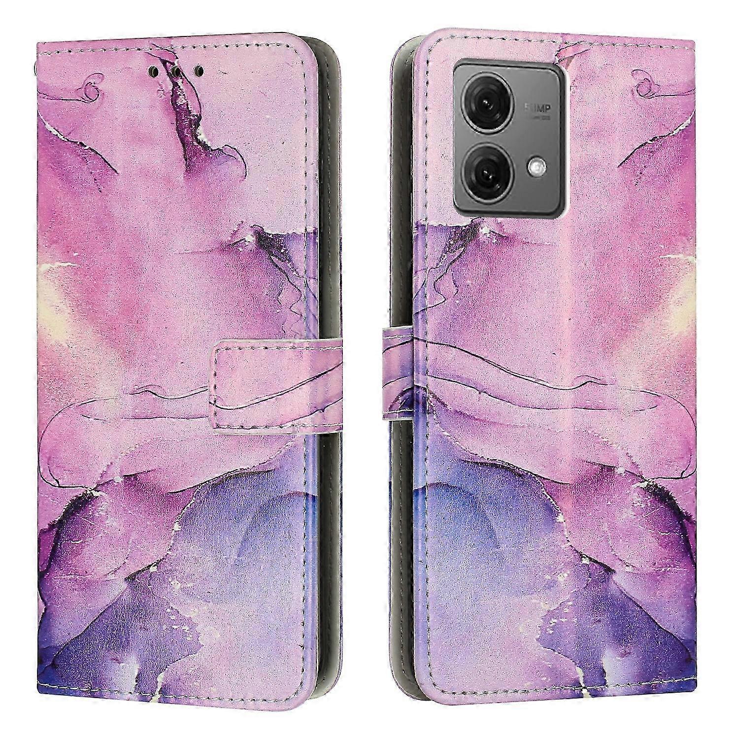 Painted Marble Pattern Leather Phone Case 2025