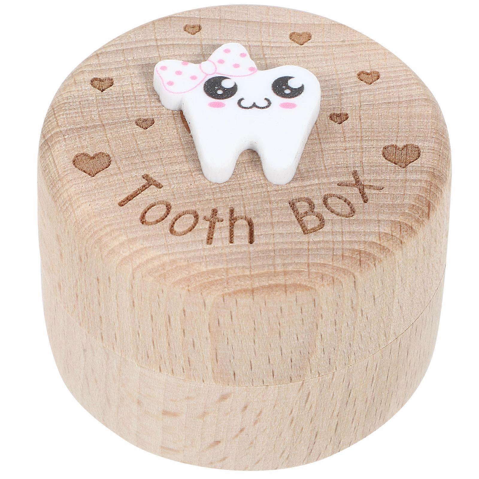 Square Tooth Holder Storage Container For Baby Memory Preservation With Charming Design 5.00X5.00X3.50CM 2Pcs