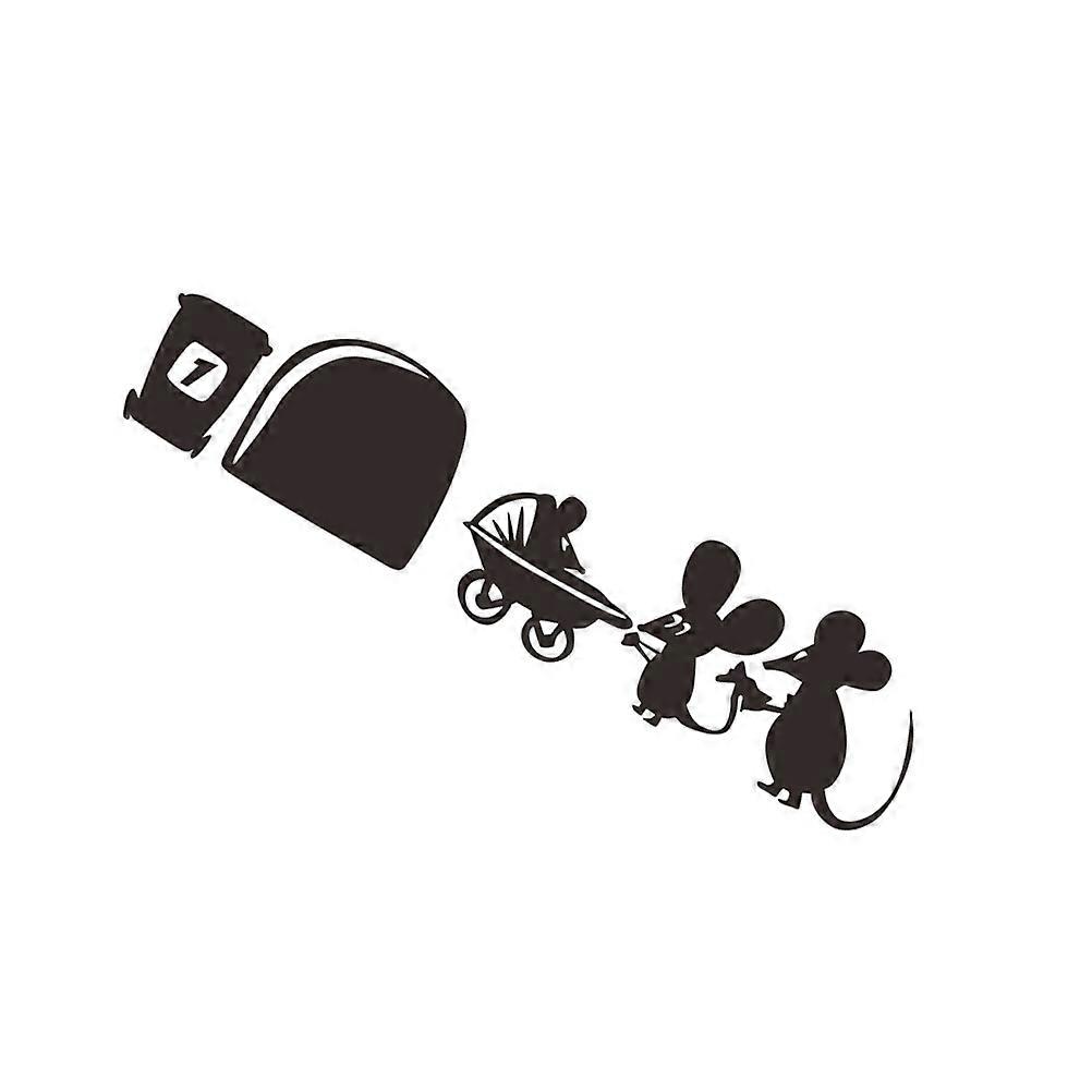 Children Wall Decals Black Wall Sticker for Decoration 10Pcs Pack