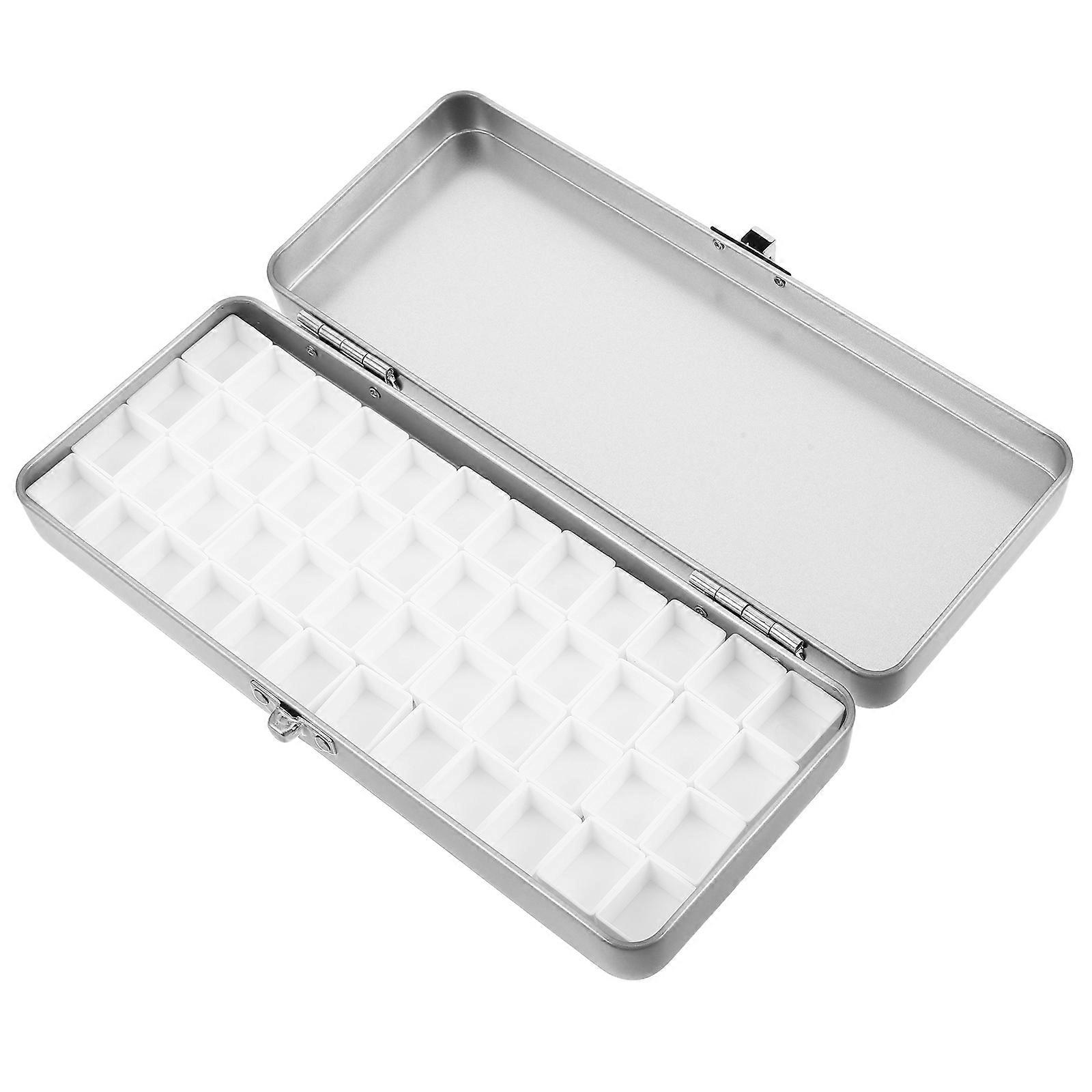 Rectangular Empty Watercolor Palette 48-Grid Airtight Storage Box for Artists 20.00X8.00X3.50CM Perfect for Studio Use 3Pcs