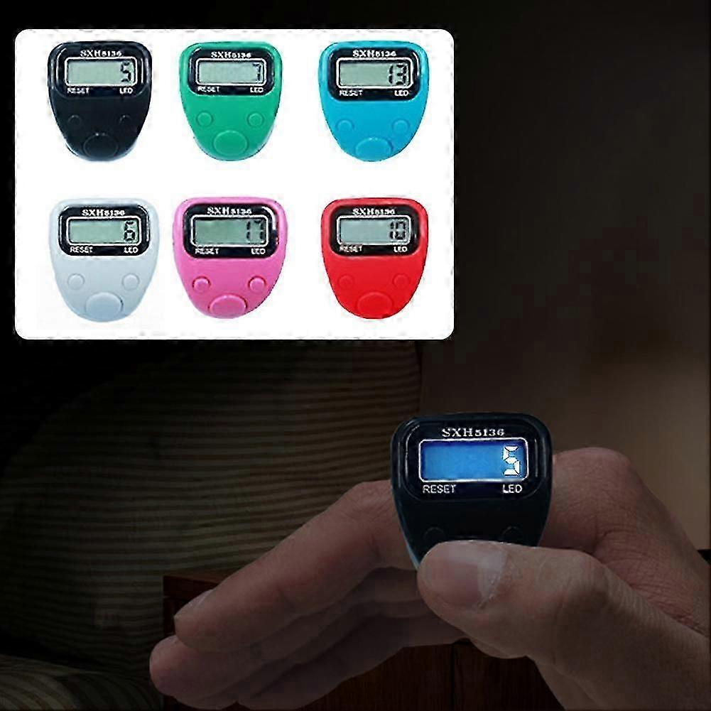 Blue Universal Sports Finger Counter with LED Backlight (E)