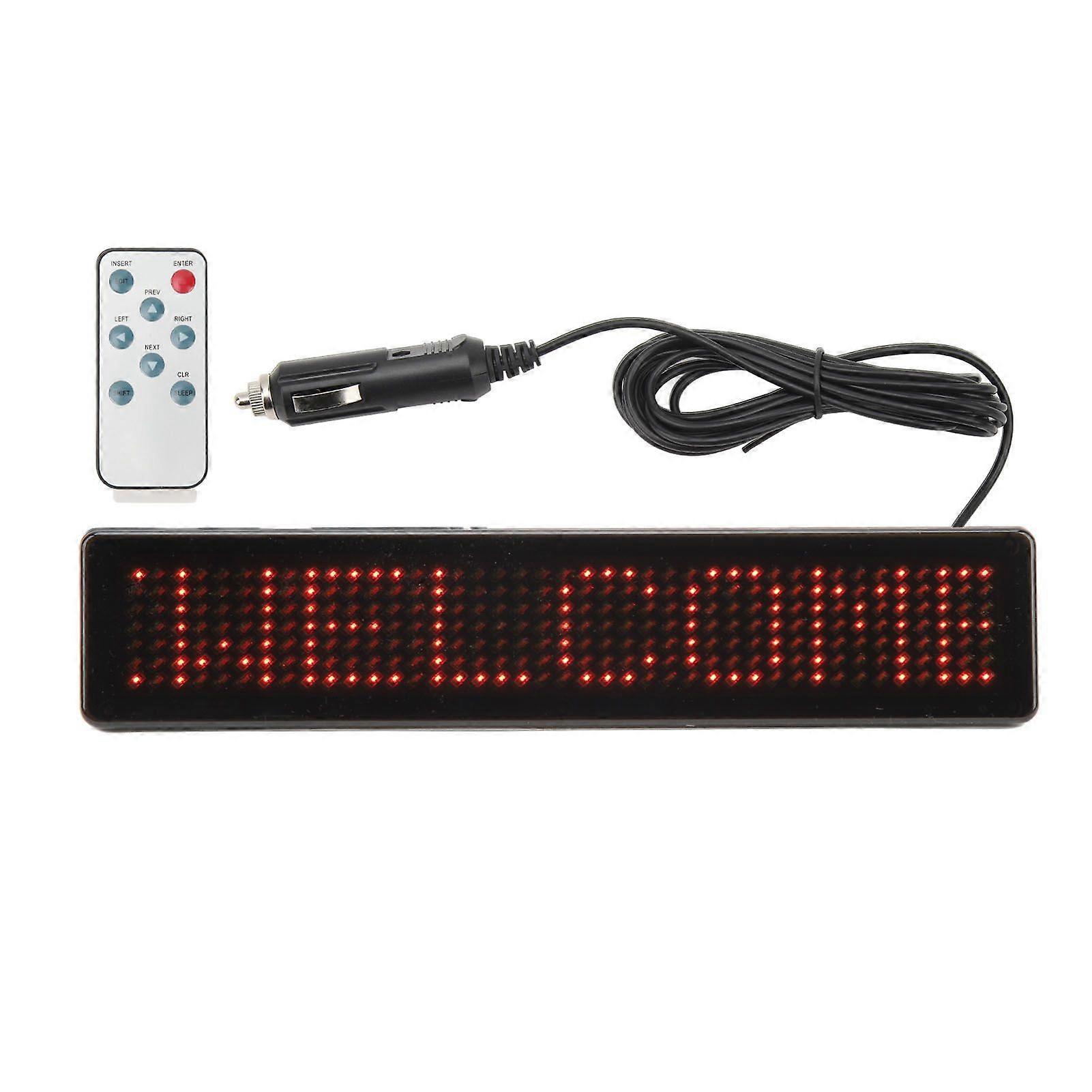 Hoogwaardige LED-autostripschermen met afstandsbediening, Engelse LED-autoreclame