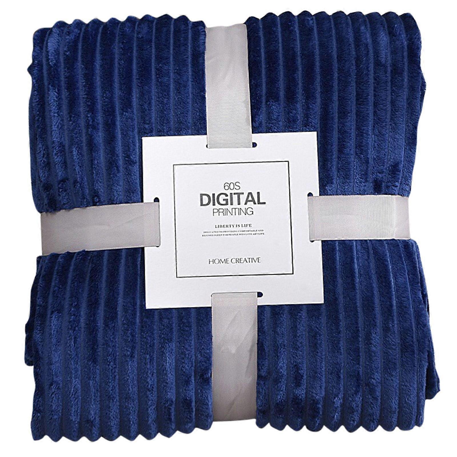 Clearance! Nayueo 100x70cm Dark Blue Hugging Blanket compatible with Sofa, Bed - Soft, Plush, Lightweight