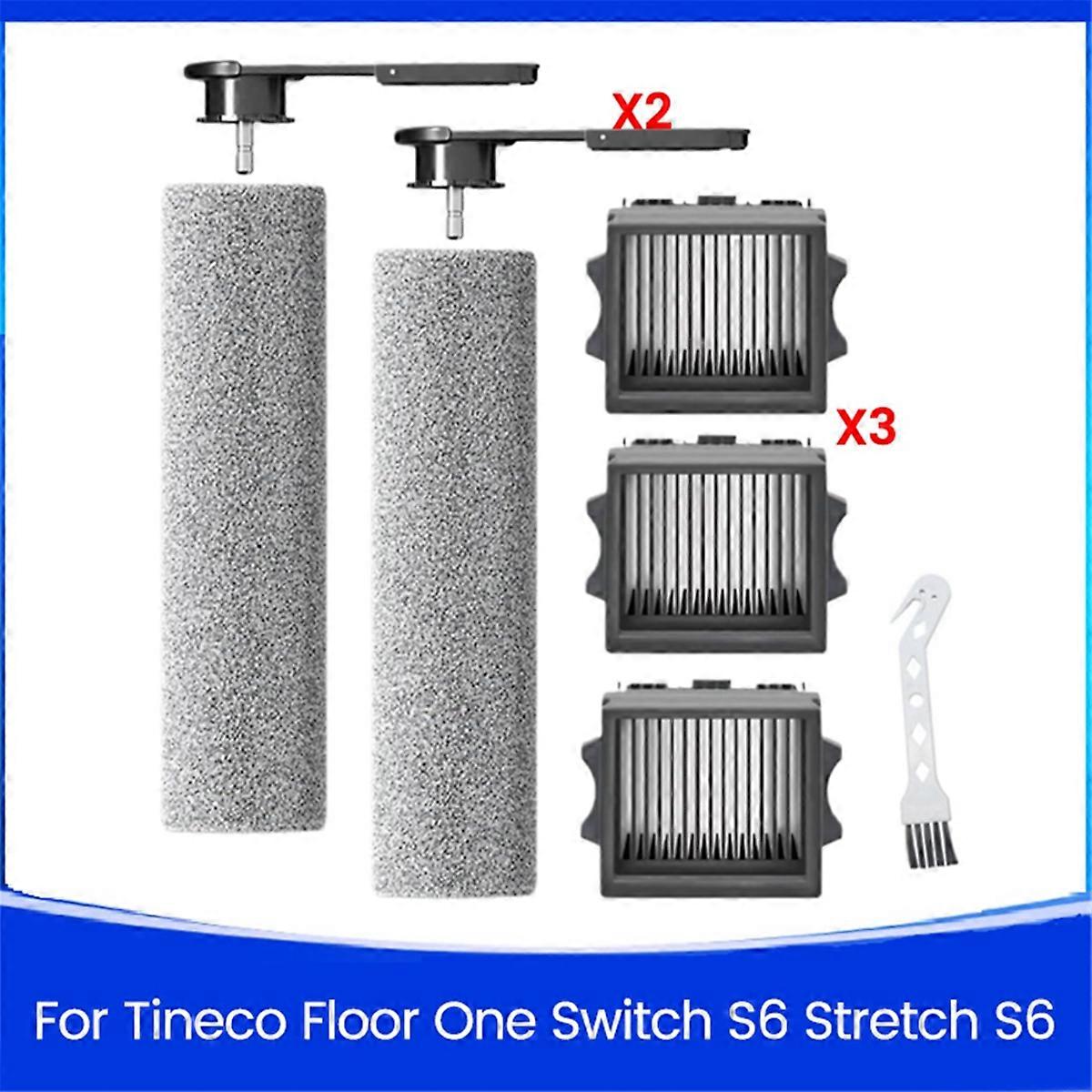 For Floor One Switch S6 Stretch S6 Cordless Wet Dry Vacuum CleanerParts HEPA Filters Brush Rollers