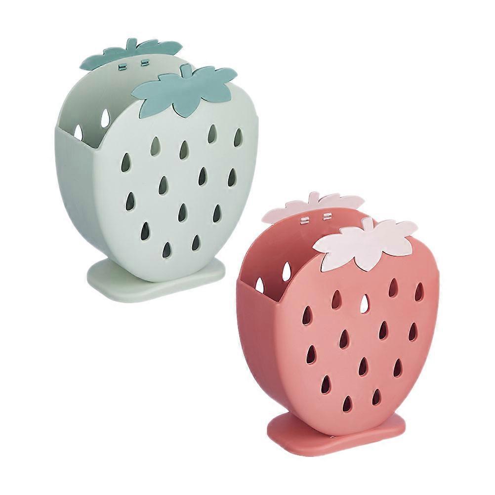 Chopsticks Stand Holder Adorable Chopsticks Organizers Household Users Assorted Color Draining 2Pcs