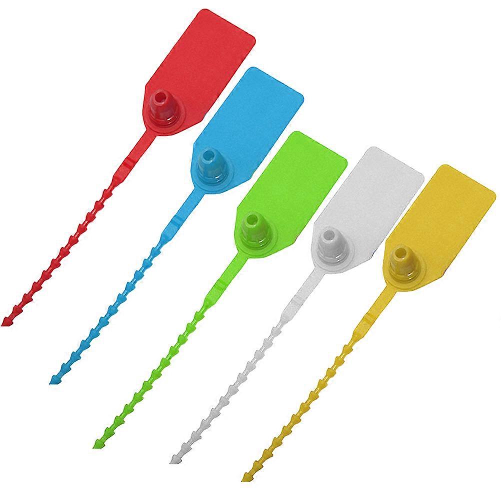 Cable Tie Self-Locking Fasten Loop for Fixing 100Pcs Assorted Color Plastic