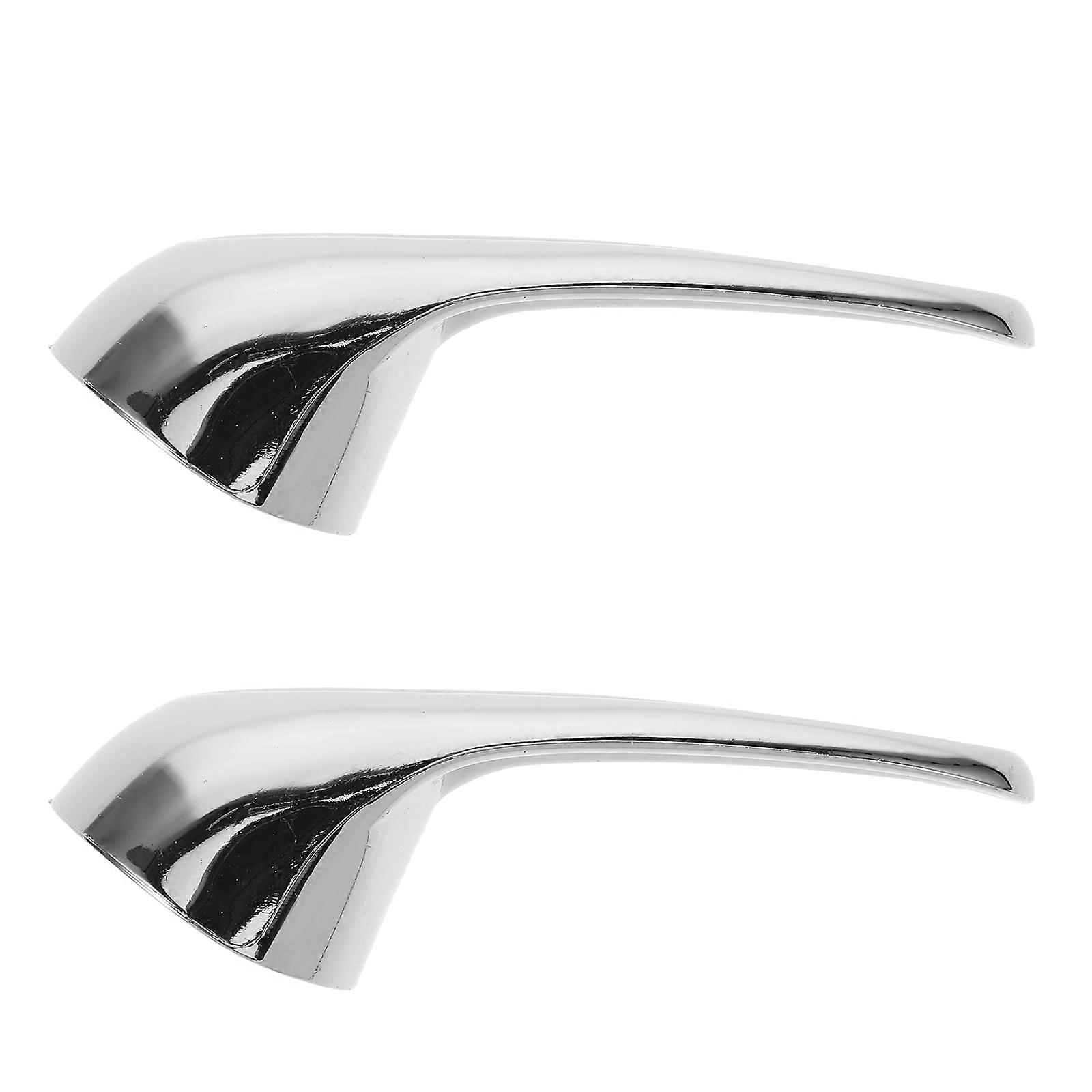 Silver Plastic Faucet Handle for Laundry Tub Replacement 8Pcs