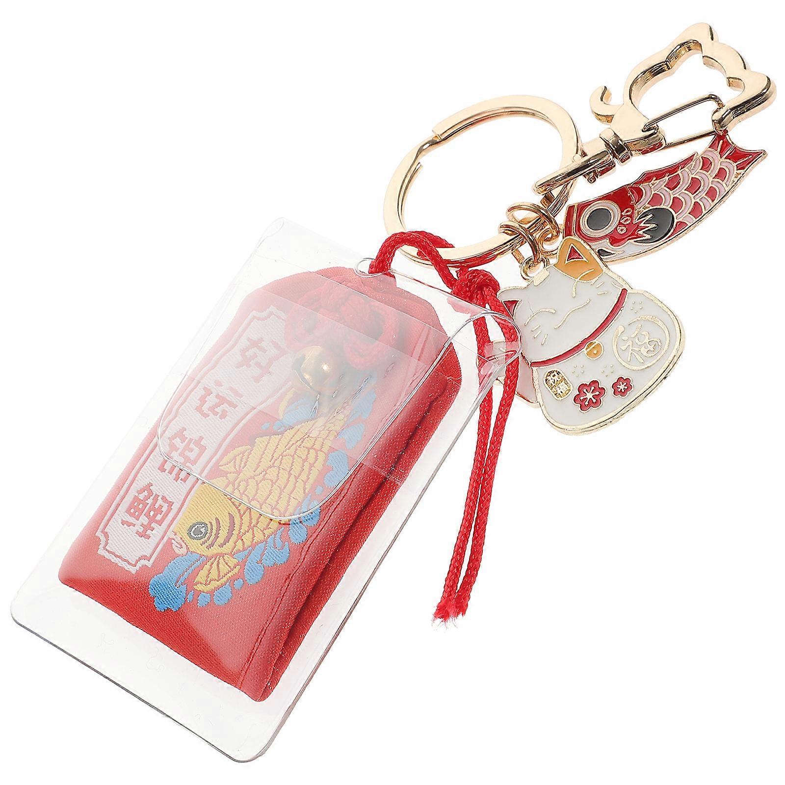 3Pcs Japanese Keychain Omamori Charm for Key Use in Multiple Colors